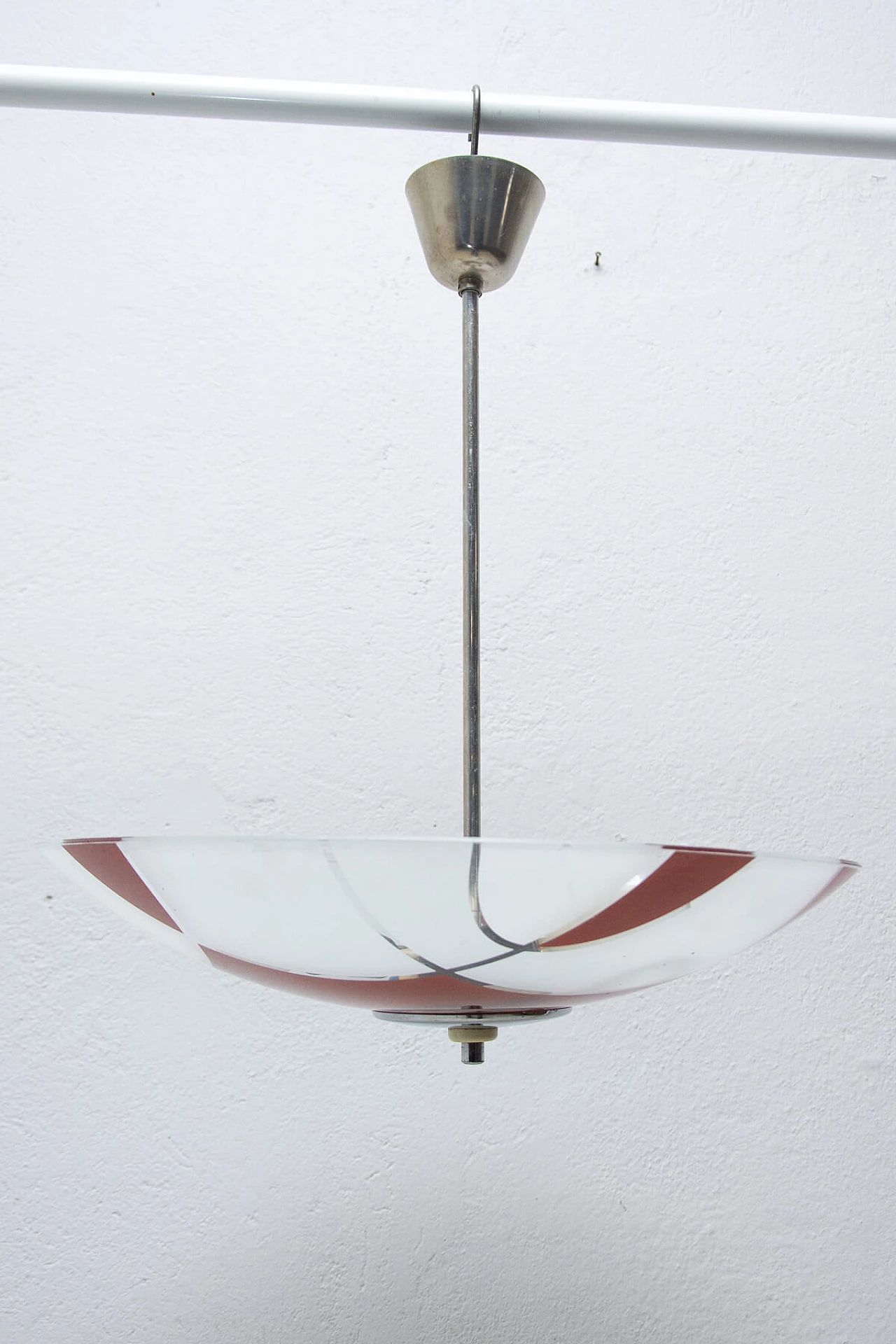 Stained glass pendant lamp for Žukov, 1960s 1471968