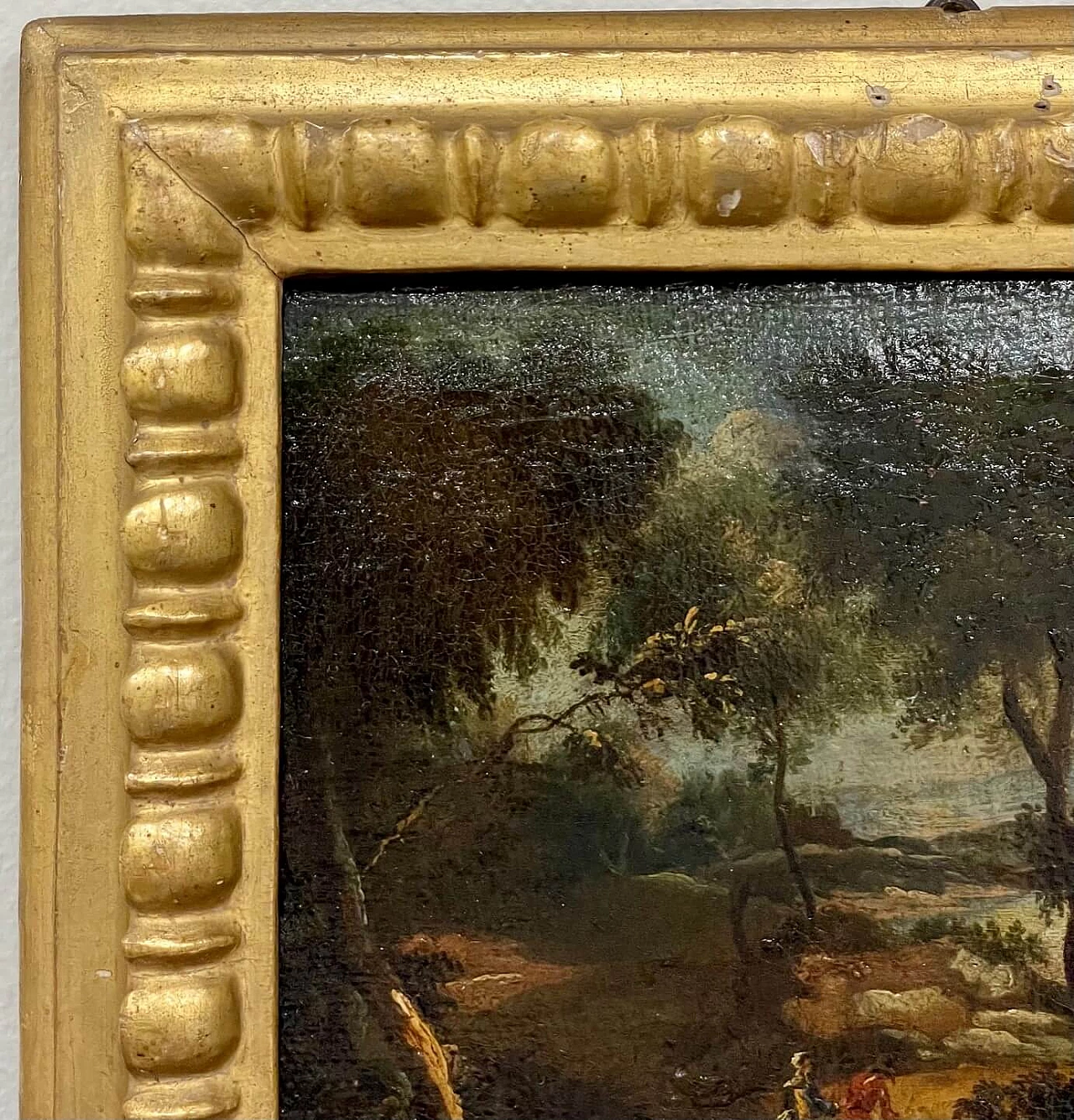 River Landscape with Figures, oil painting, 18th century 1473216