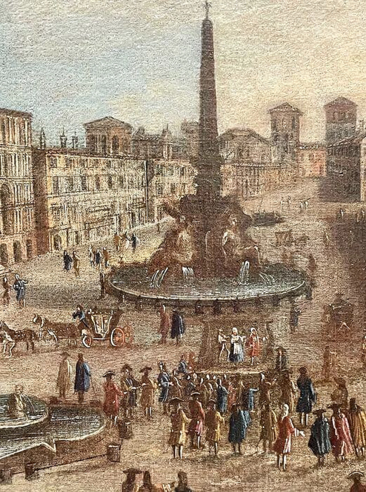 Painting of Piazza Navona in Rome, Roman Master, 18th century 1473385