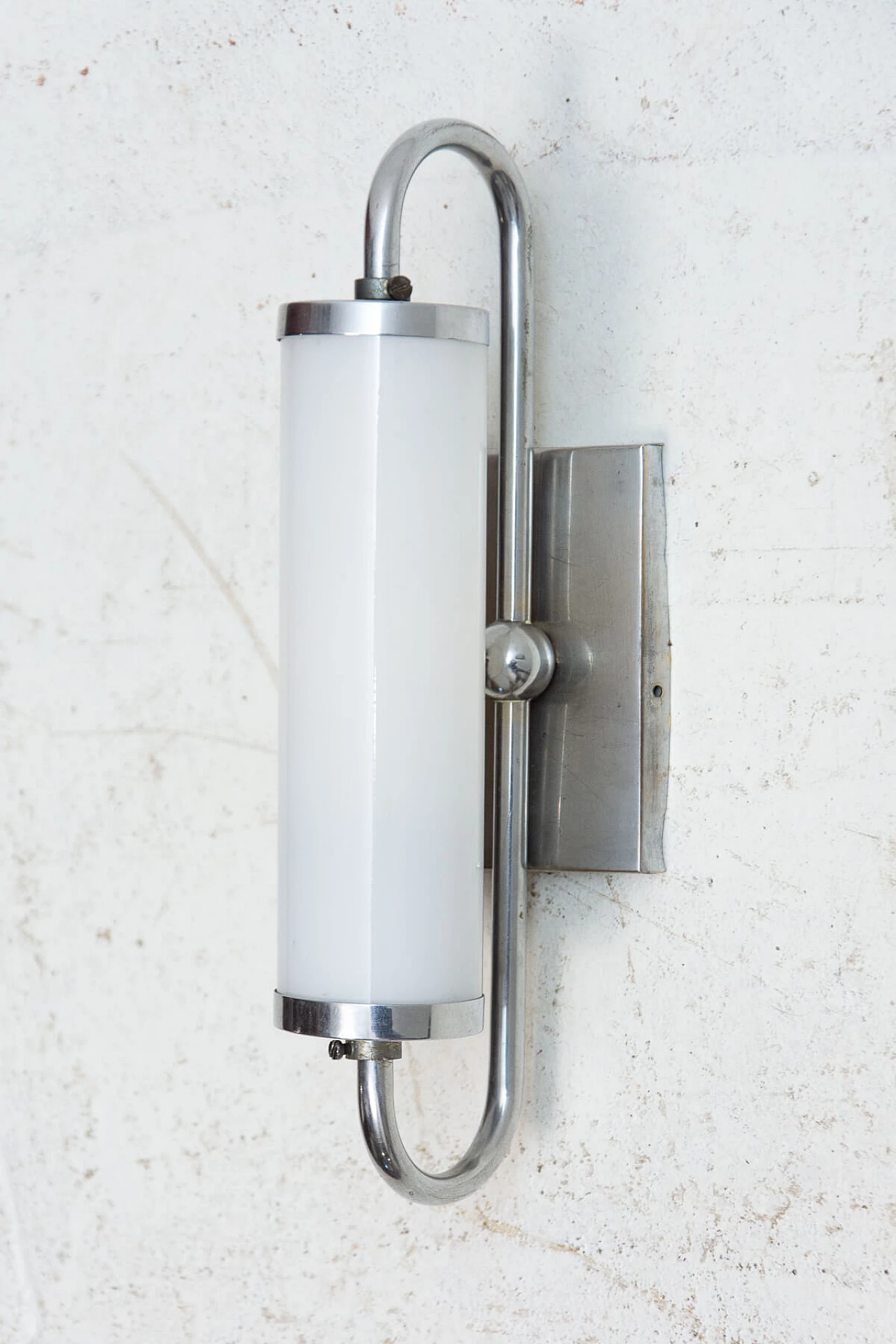 Bauhaus-style chrome-plated wall lamp, 1930s 1474713