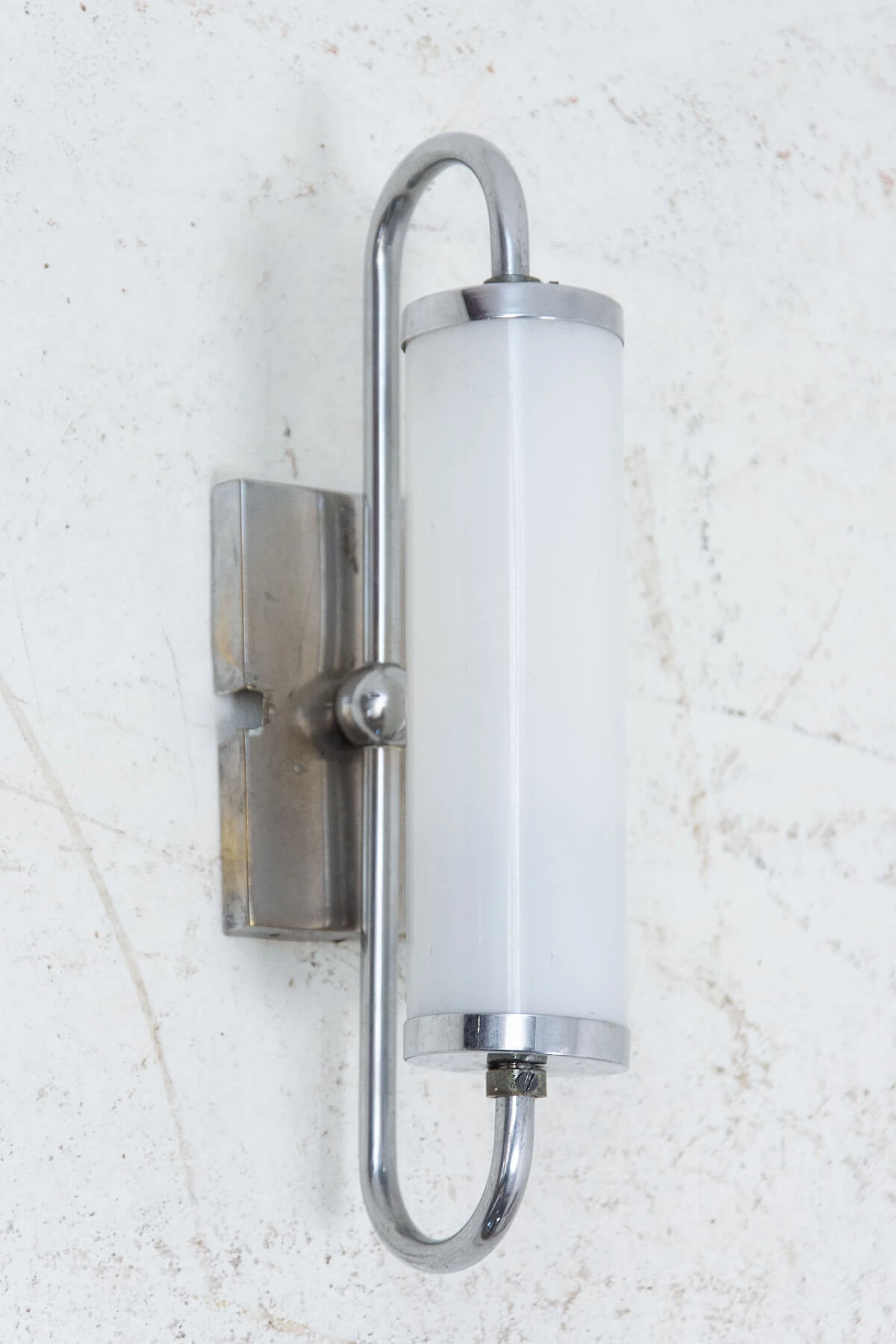 Bauhaus-style chrome-plated wall lamp, 1930s 1474715