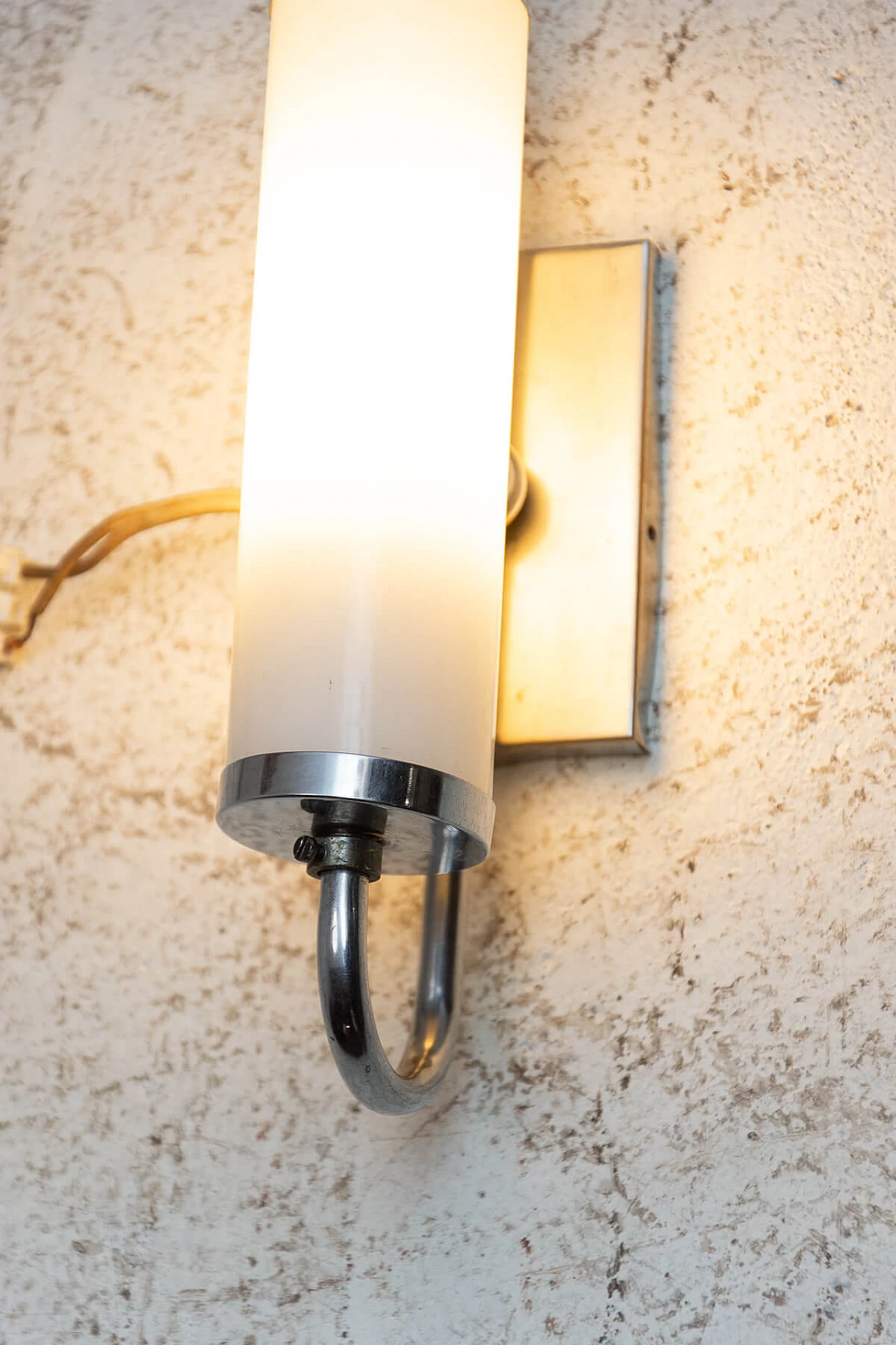 Bauhaus-style chrome-plated wall lamp, 1930s 1474721