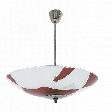 Stained glass pendant lamp for Žukov, 1960s