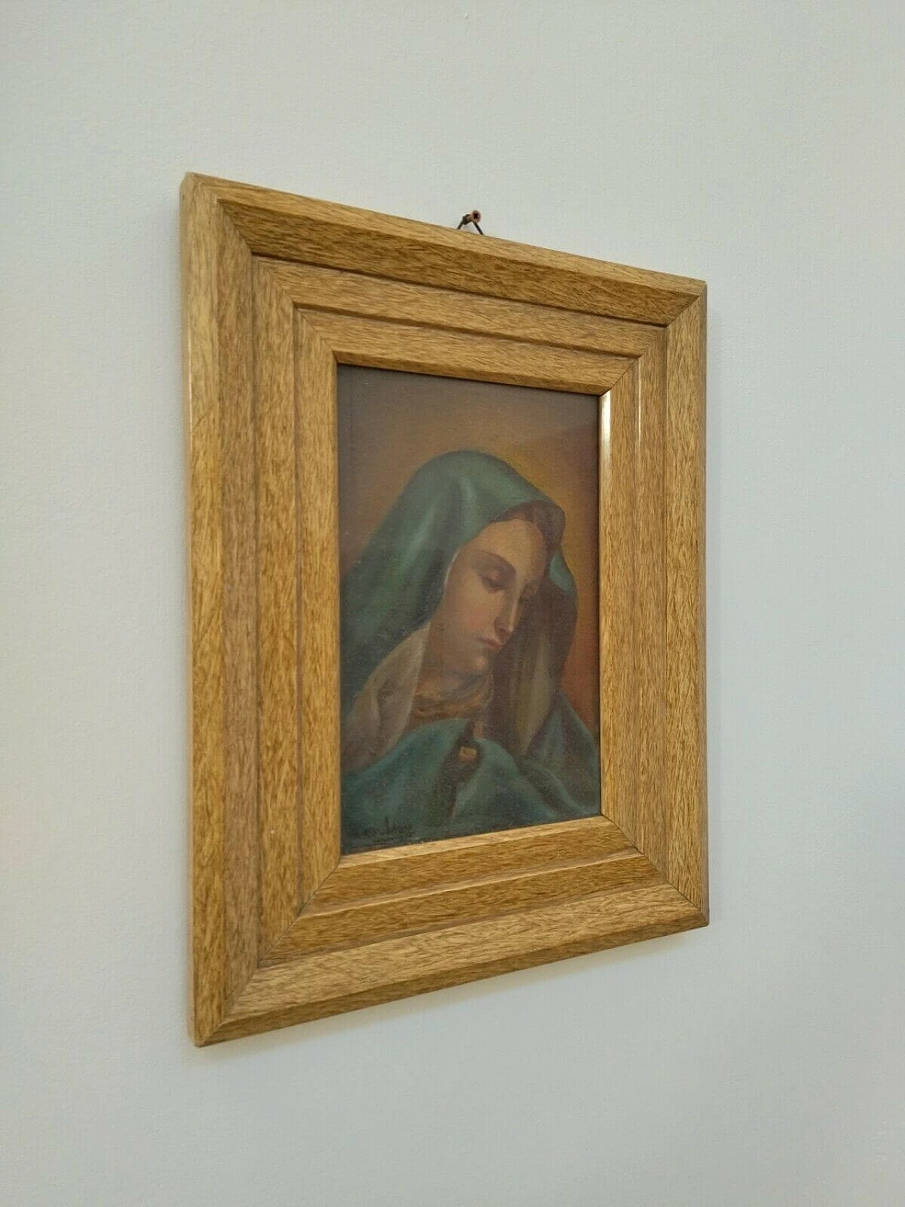 Oil painting on panel of Madonna, 30s 1477339