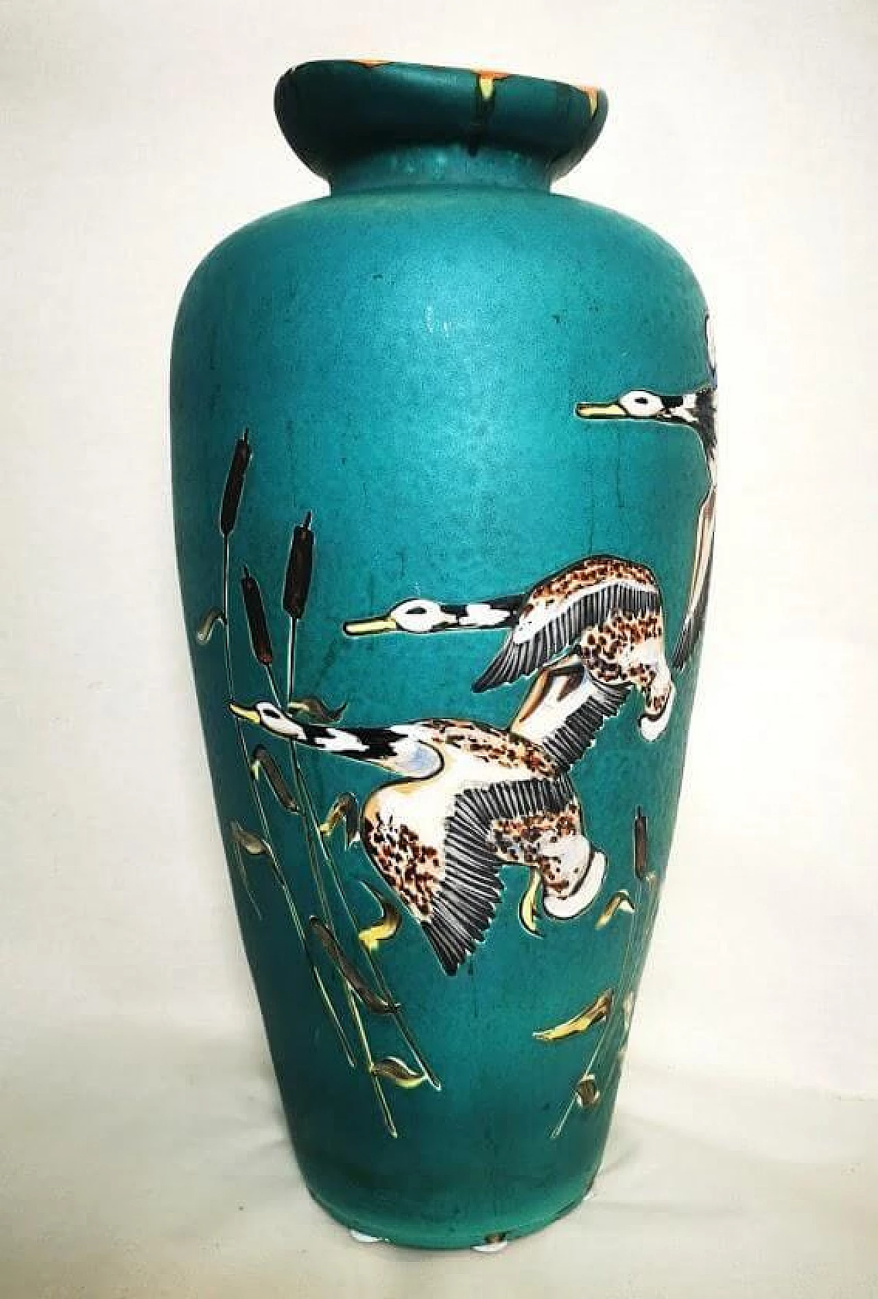 Ceramic vase with ducks, 1950s 1479575