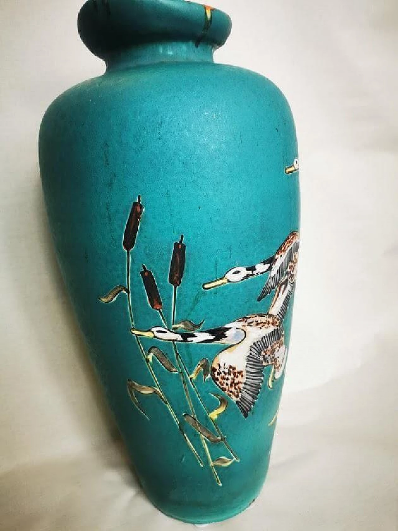 Ceramic vase with ducks, 1950s 1479579