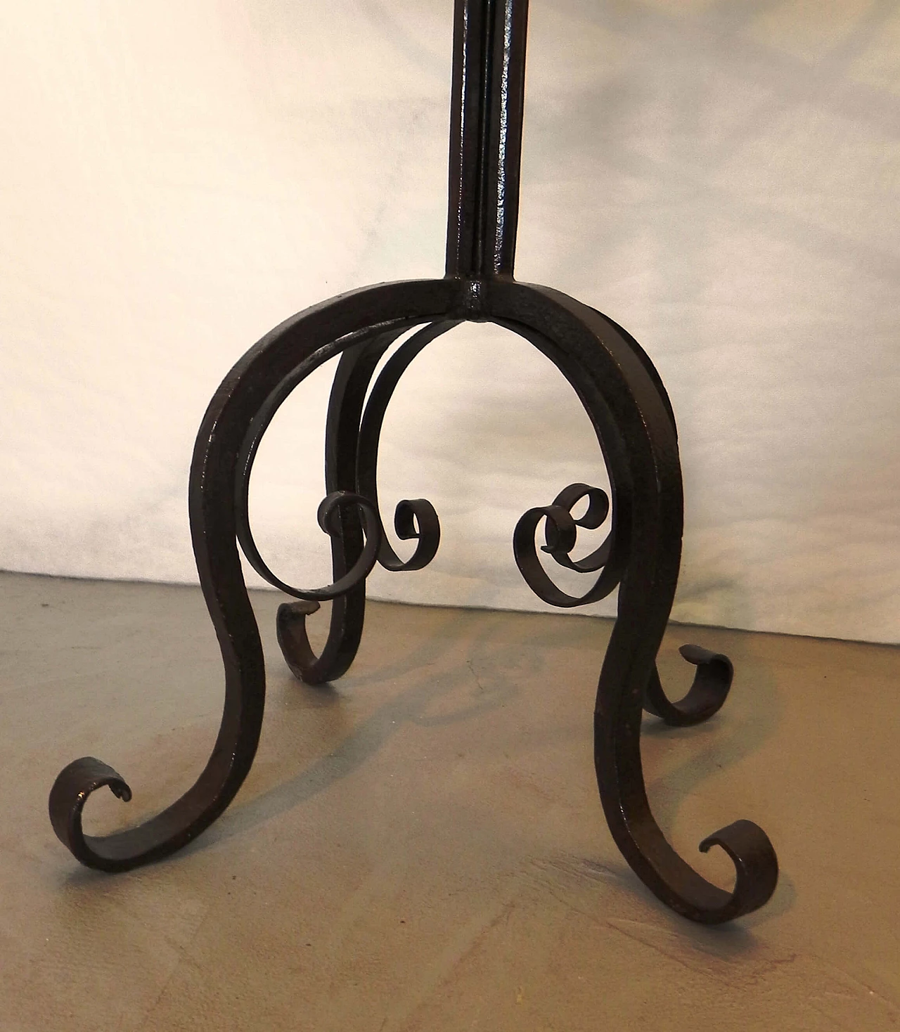 Coffee table with wrought iron base, 1970s 1480479