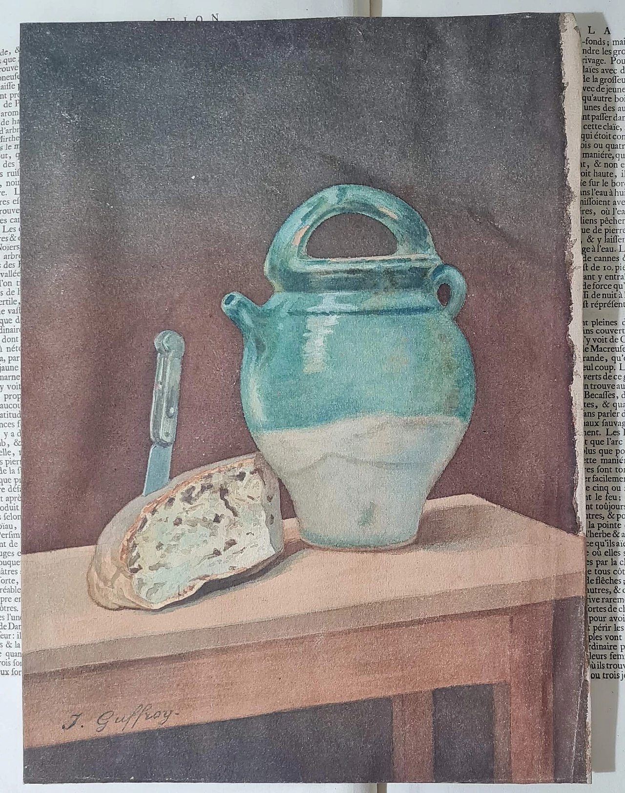 Still Life painting by J. Guffroy, 19th century 2