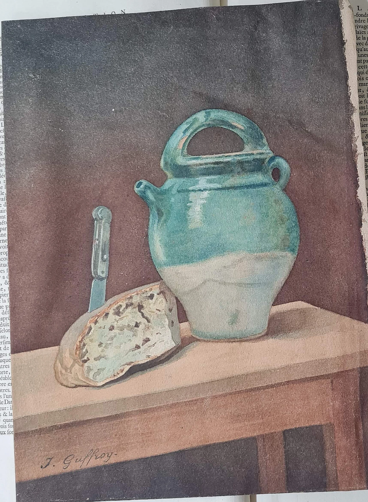 Still Life painting by J. Guffroy, 19th century 3