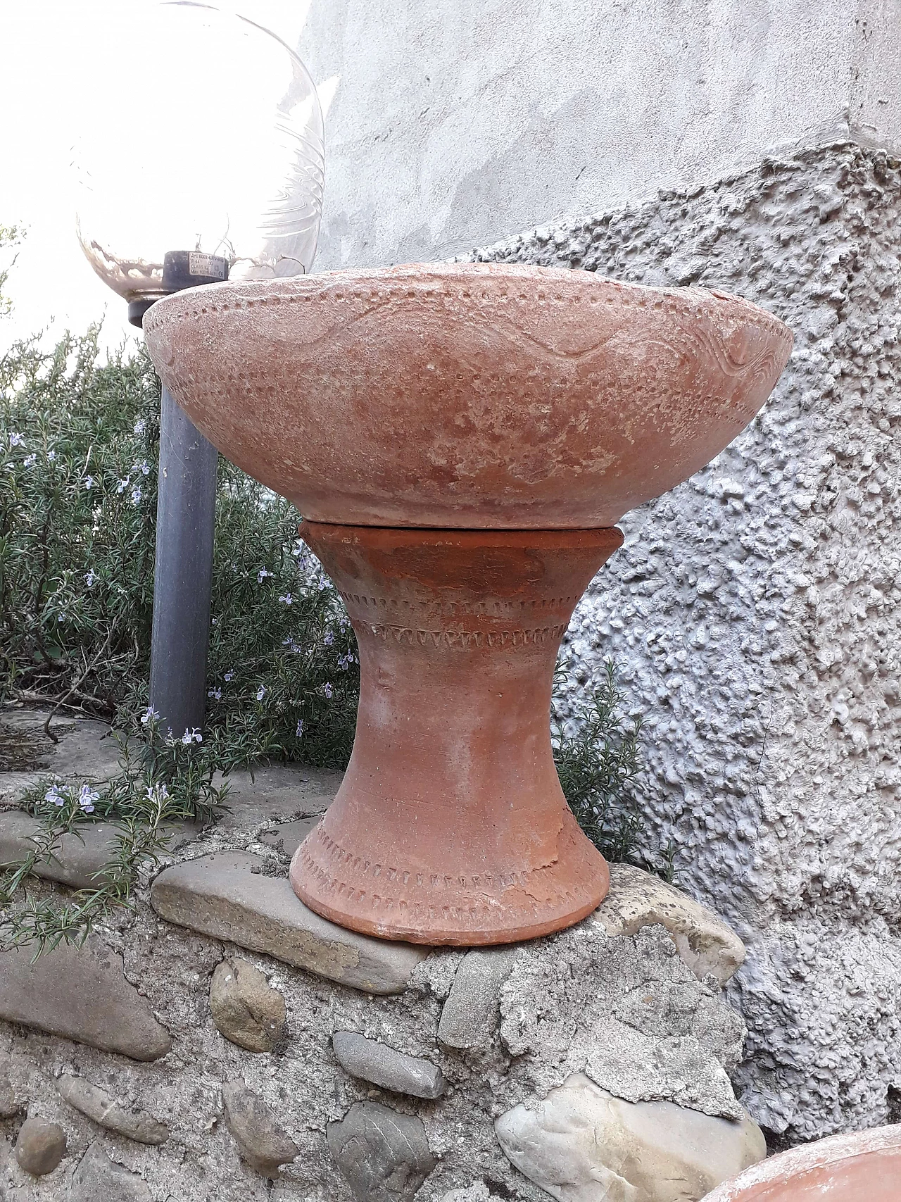 Vaso in terracotta decorata e tornita a mano, anni '30 2