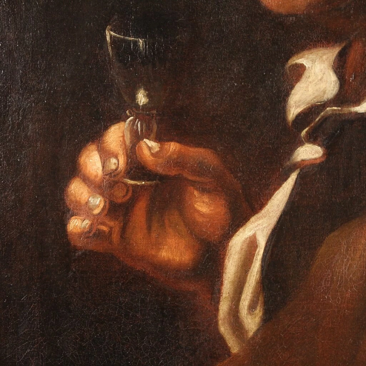 Oil on canvas depicting portrait of a grotesque character, 17th century 6