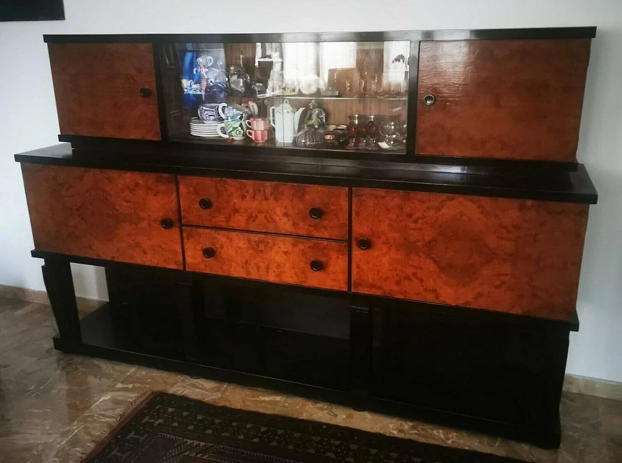 Art Deco buffet sideboard by Golfieri cabinetmakers, 1930s 6