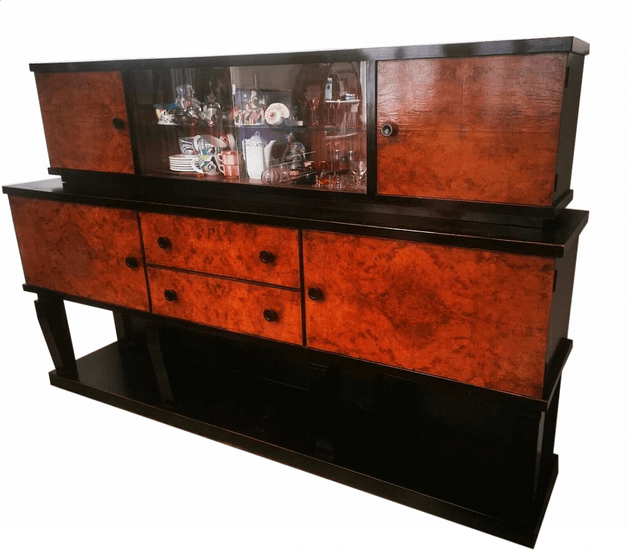 Art Deco buffet sideboard by Golfieri cabinetmakers, 1930s 7