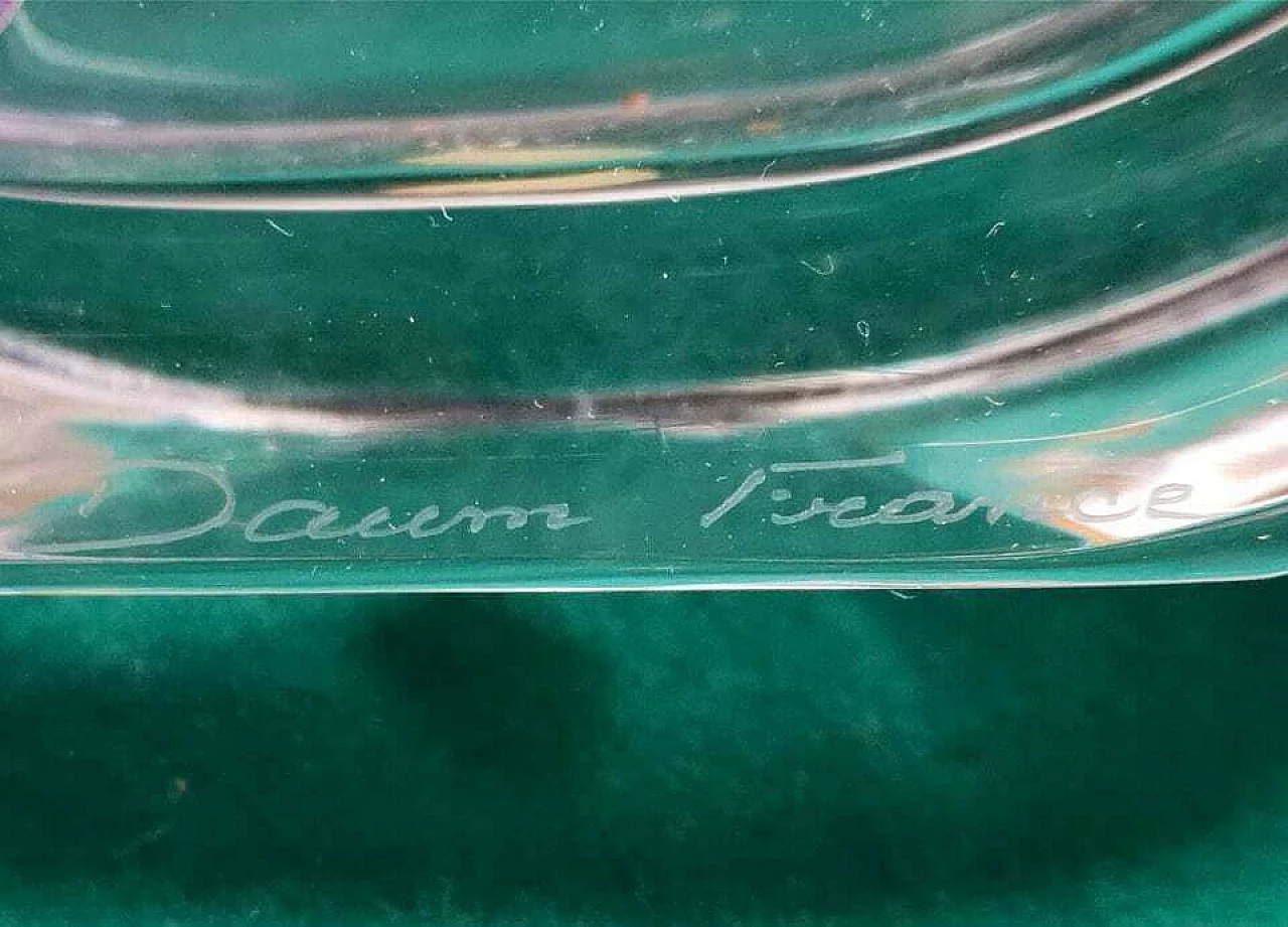 Daum France crystal table lamp, 1970s 1