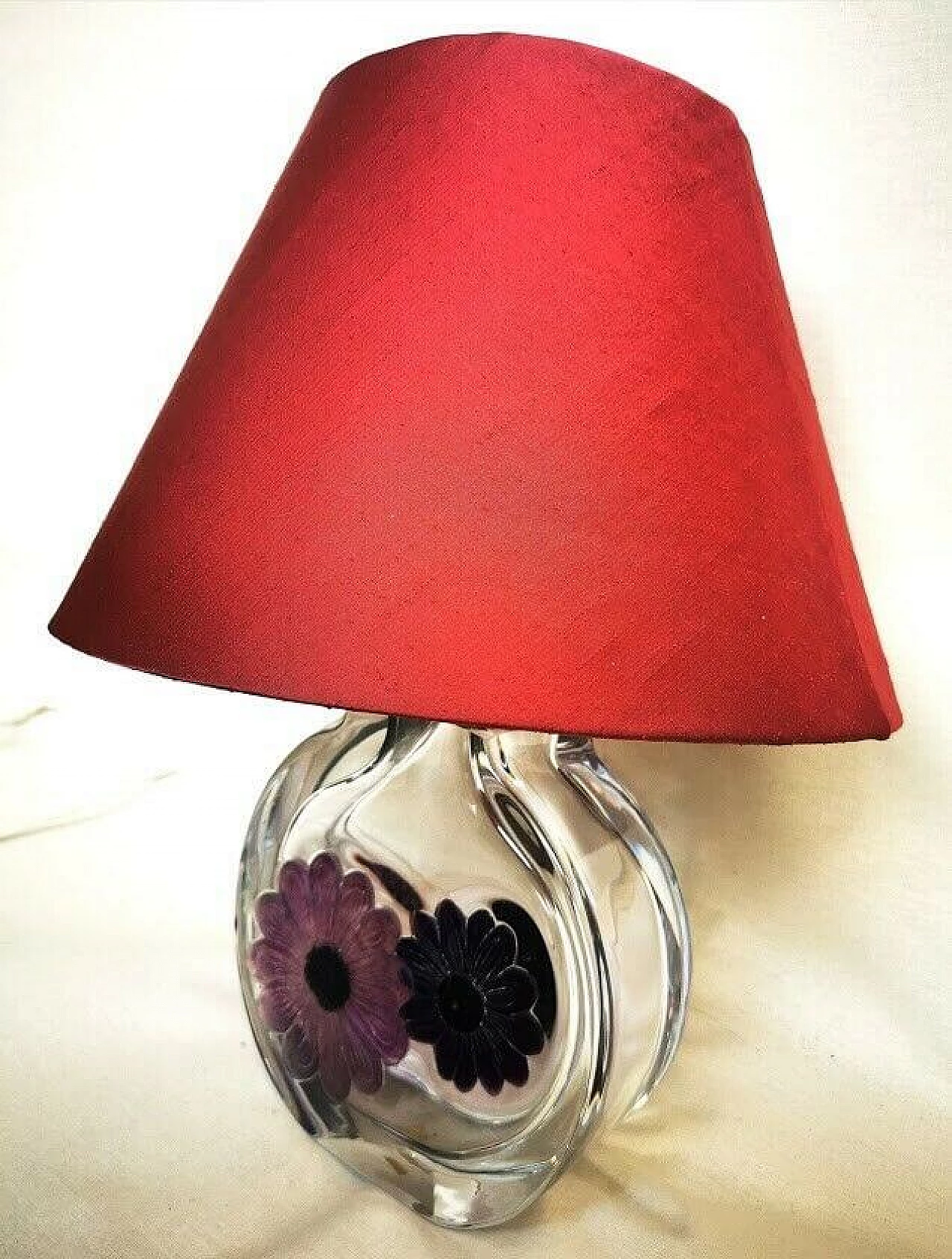 Daum France crystal table lamp, 1970s 7