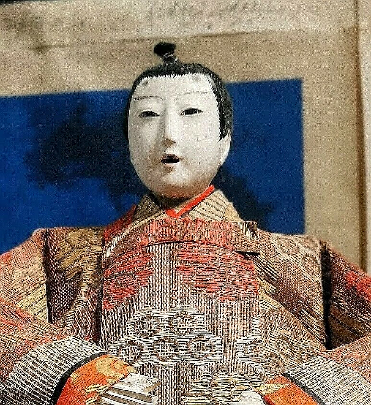 Pair of Japanese dolls of Emperor and Empress Hina Ningyo, late 19th century 4