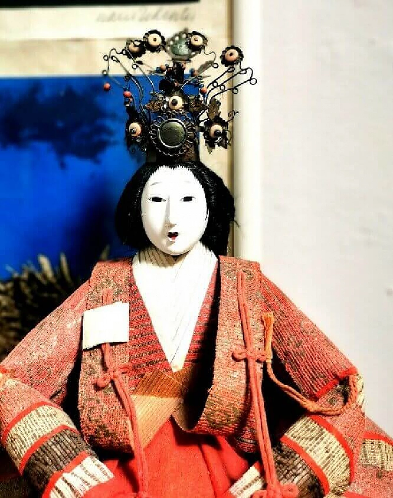 Pair of Japanese dolls of Emperor and Empress Hina Ningyo, late 19th century 5