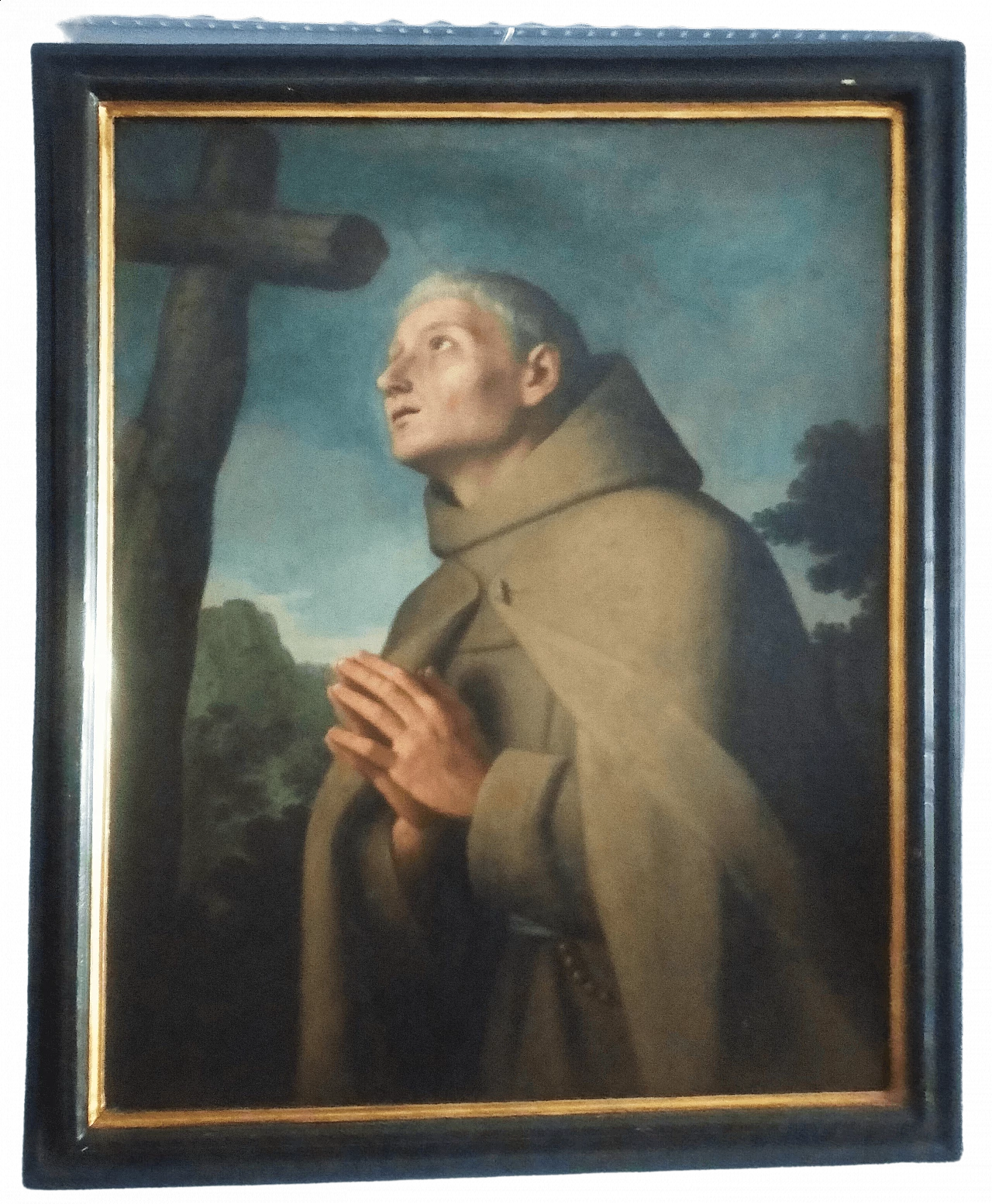 St. Peter of Alcantara, oil painting on canvas, 17th century 11