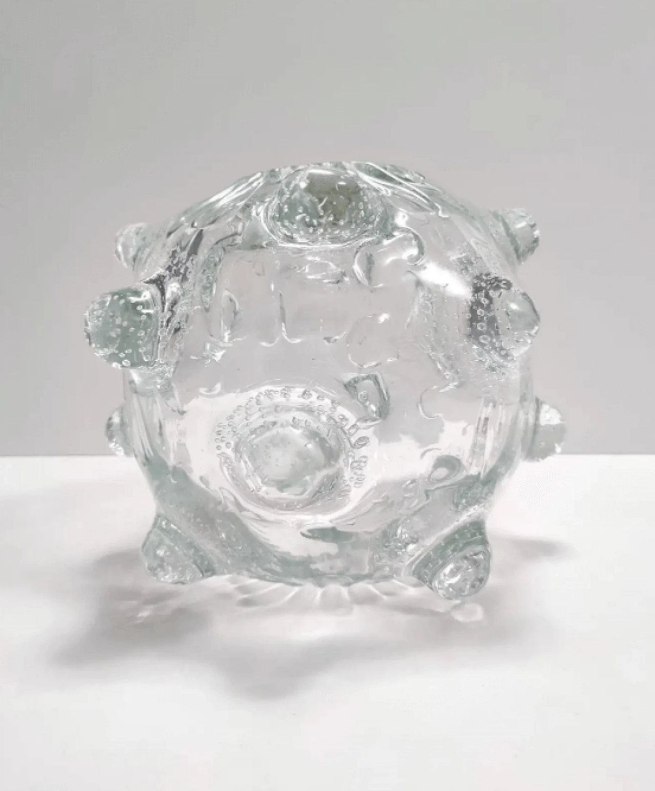 A Mugnoni, transparent Murano glass vase by Ercole Barovier, 1930s 5