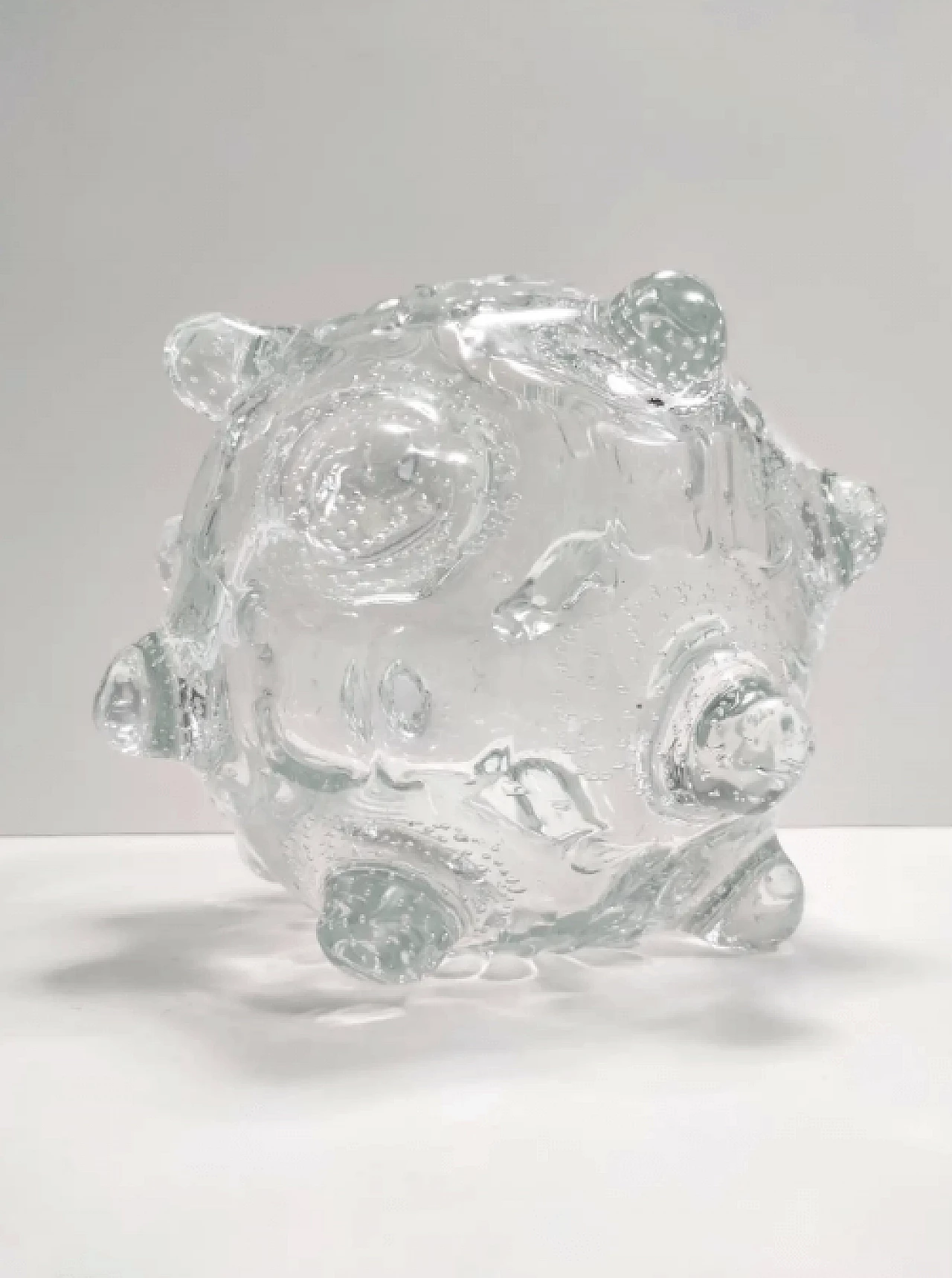 A Mugnoni, transparent Murano glass vase by Ercole Barovier, 1930s 6