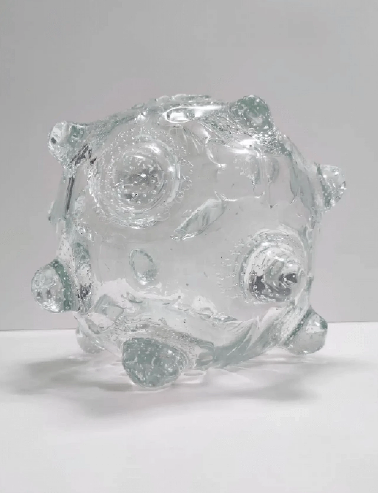 A Mugnoni, transparent Murano glass vase by Ercole Barovier, 1930s 7