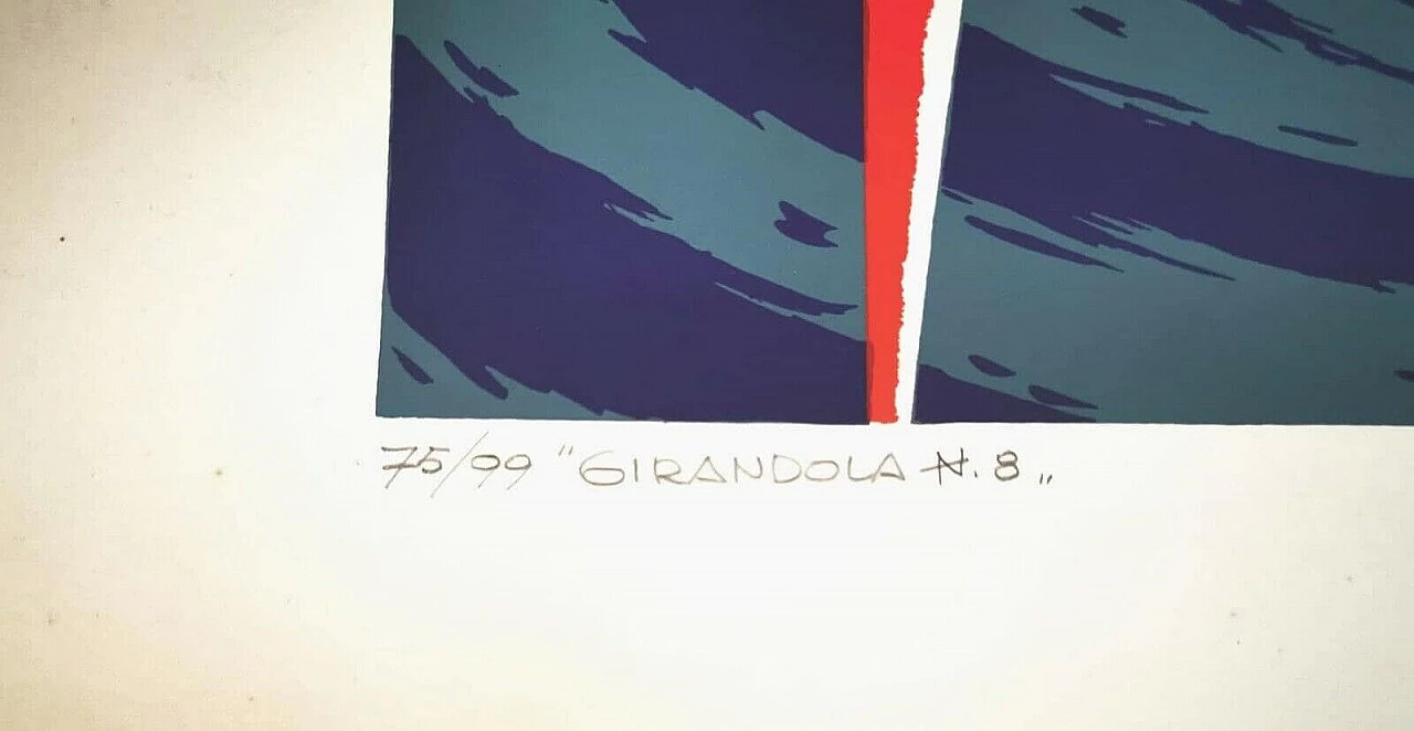 Girandola No. 8 by Lino Saltini, silkscreen print on paper, 1970s 1