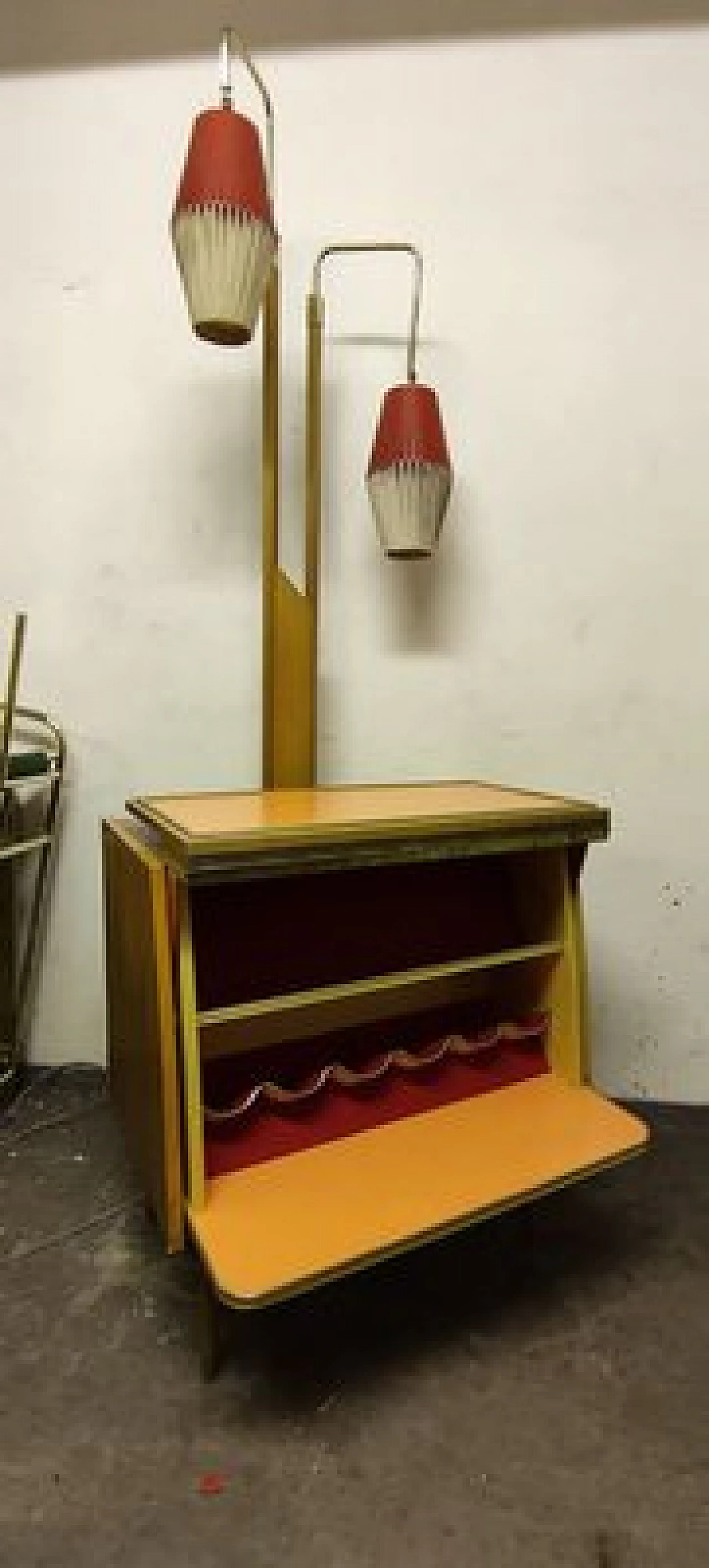 Walnut cocktail cabinet, 1960s 3