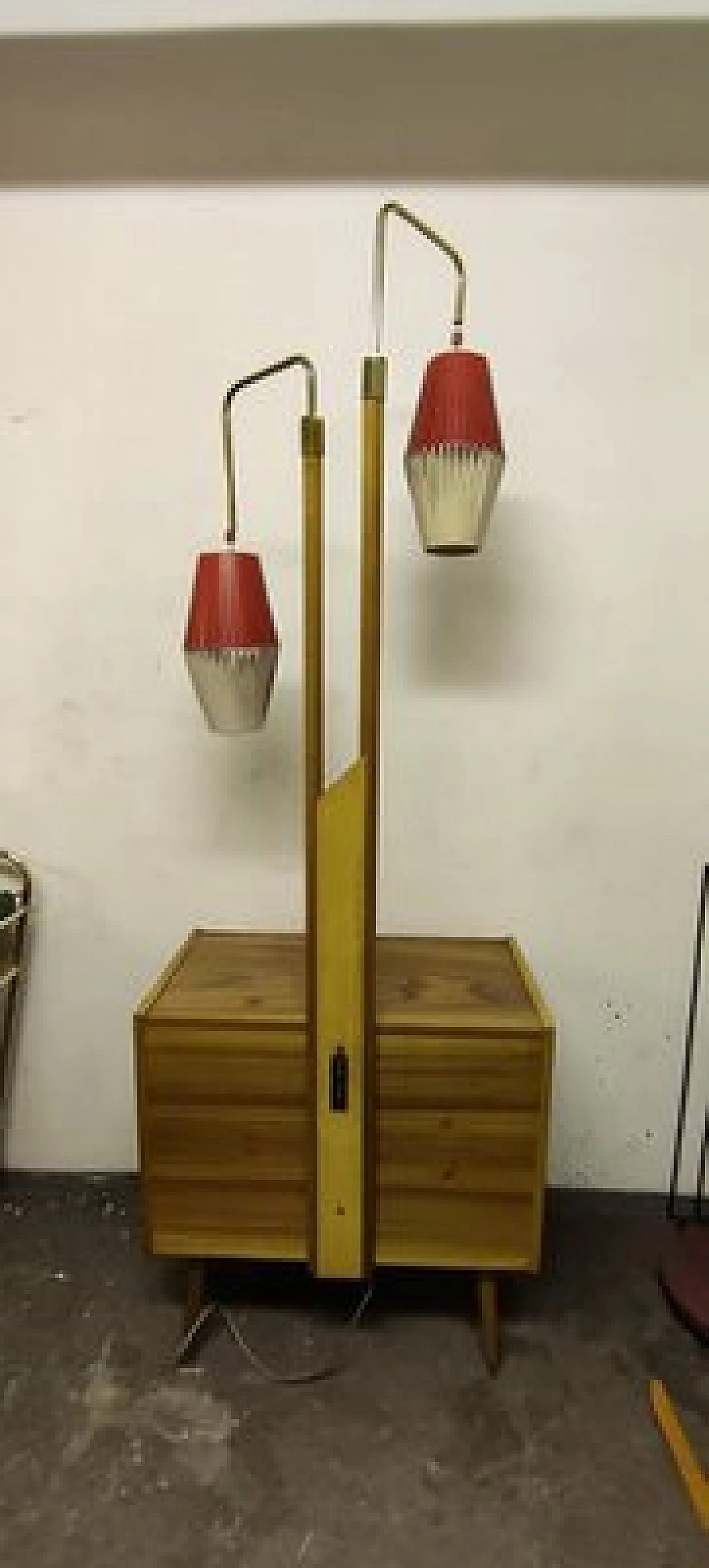 Walnut cocktail cabinet, 1960s 5