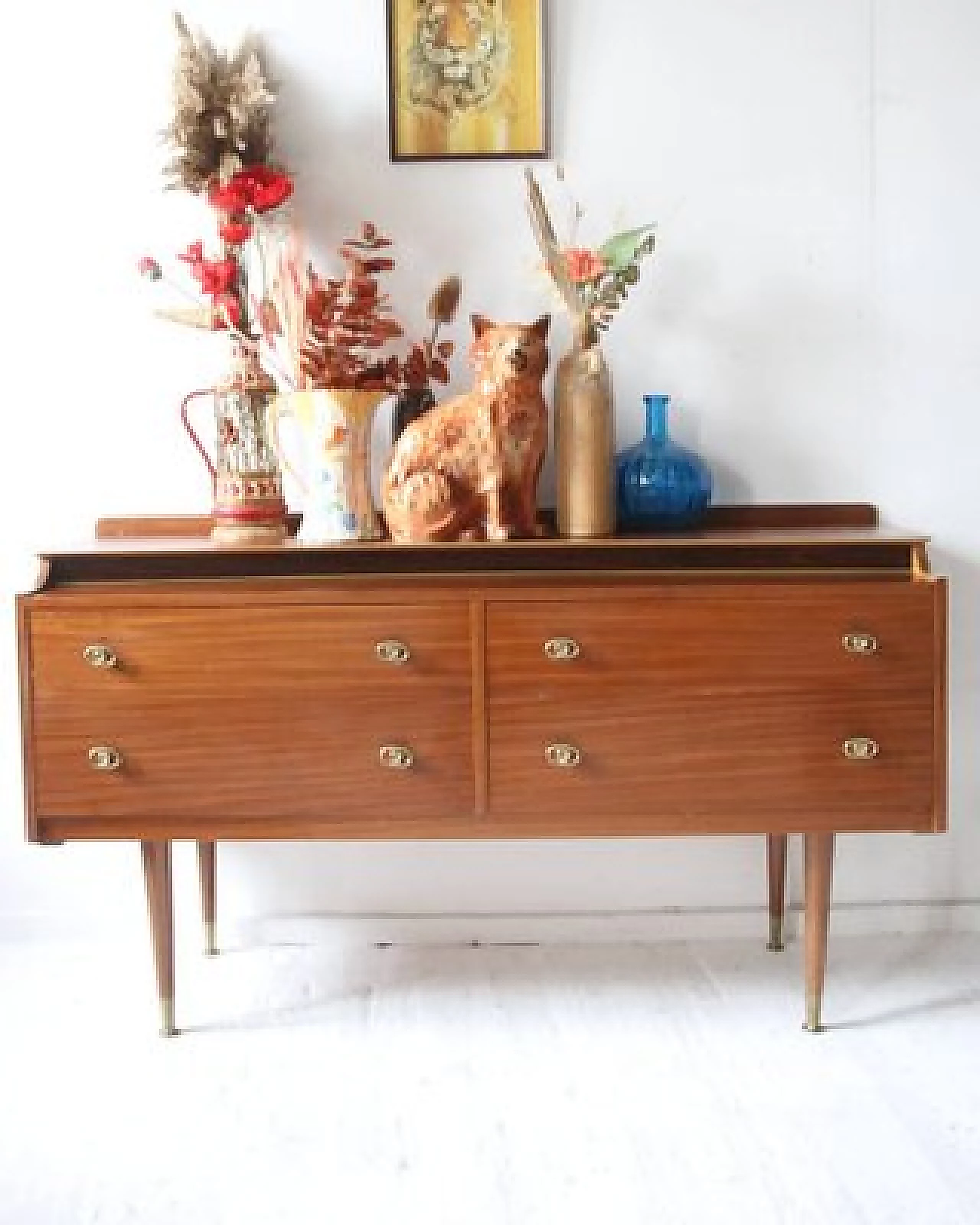 English sideboard with dansette legs, 1960s 9