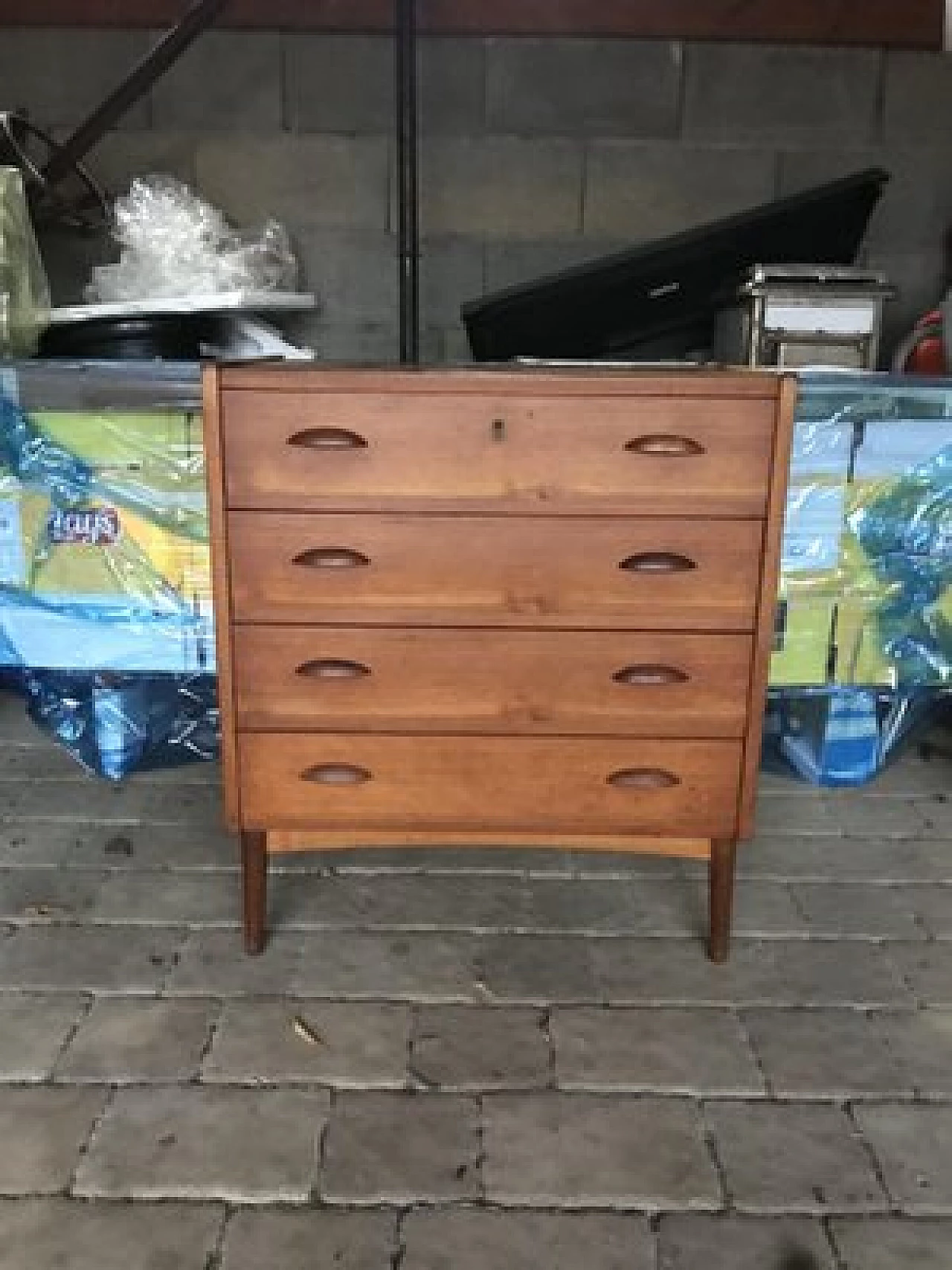 Scandinavian style chest of drawers in teak, 1960s 6