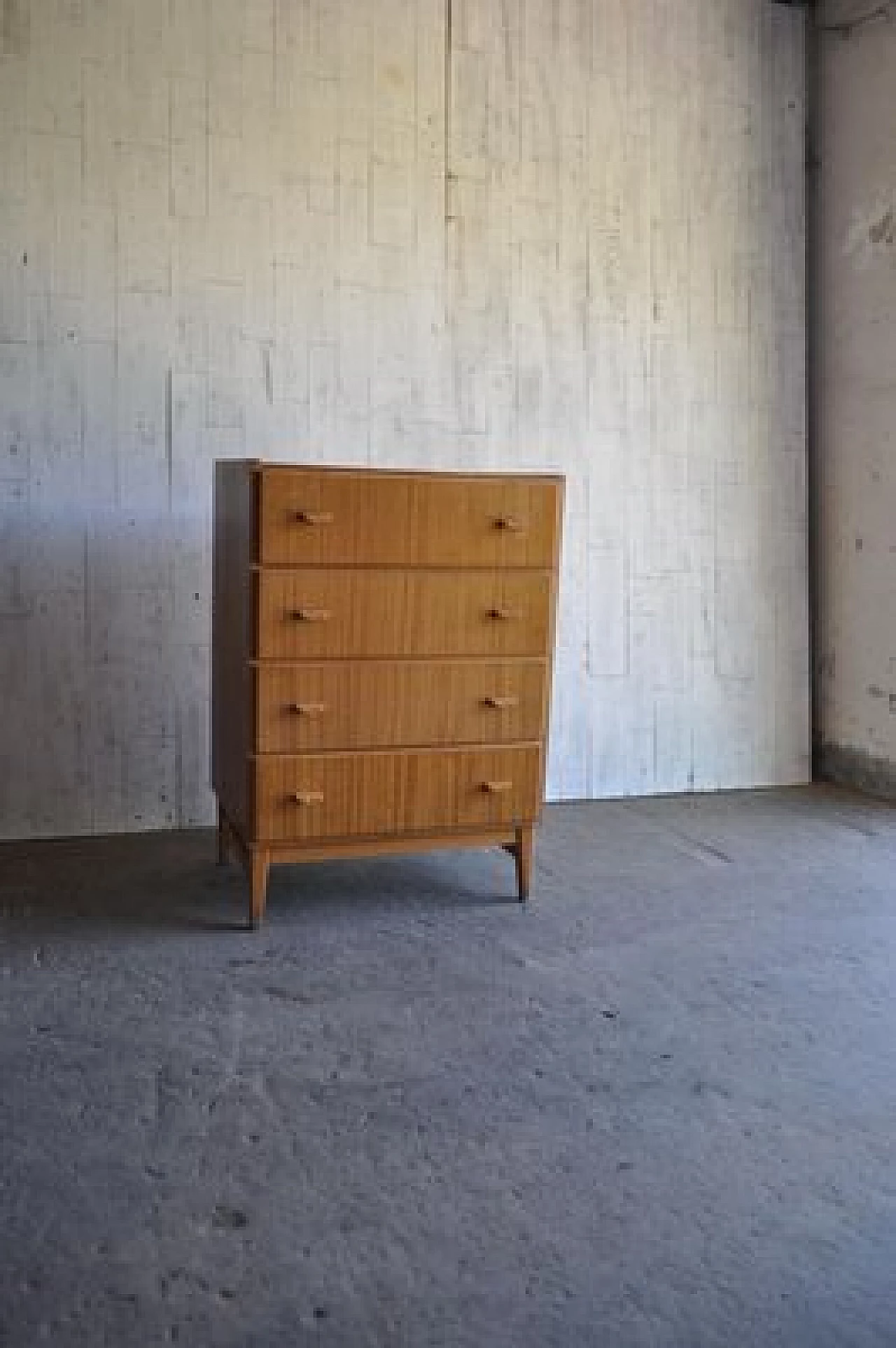 Scandinavian style chest of drawers in wood, 1960s 1