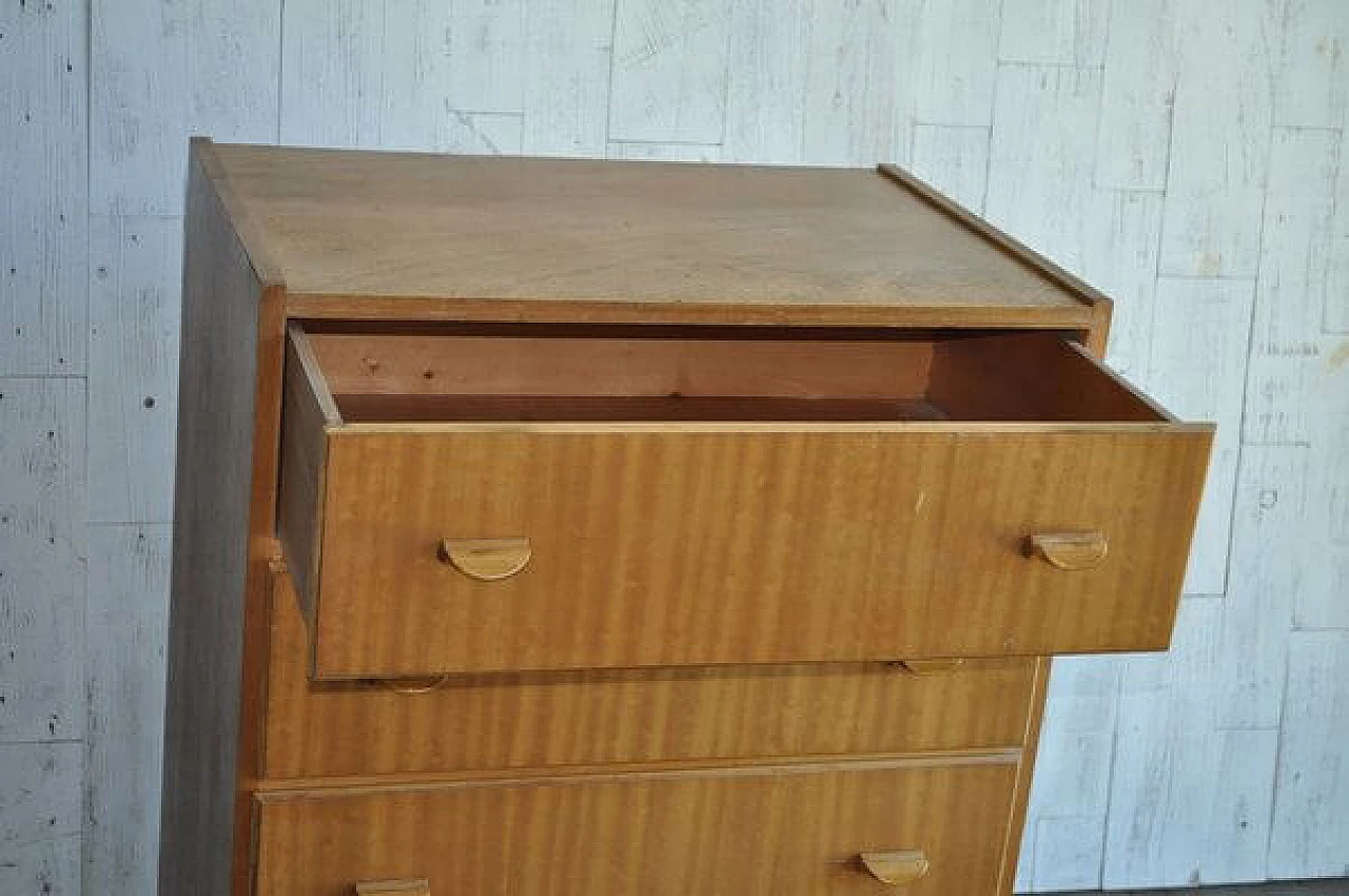 Scandinavian style chest of drawers in wood, 1960s 2