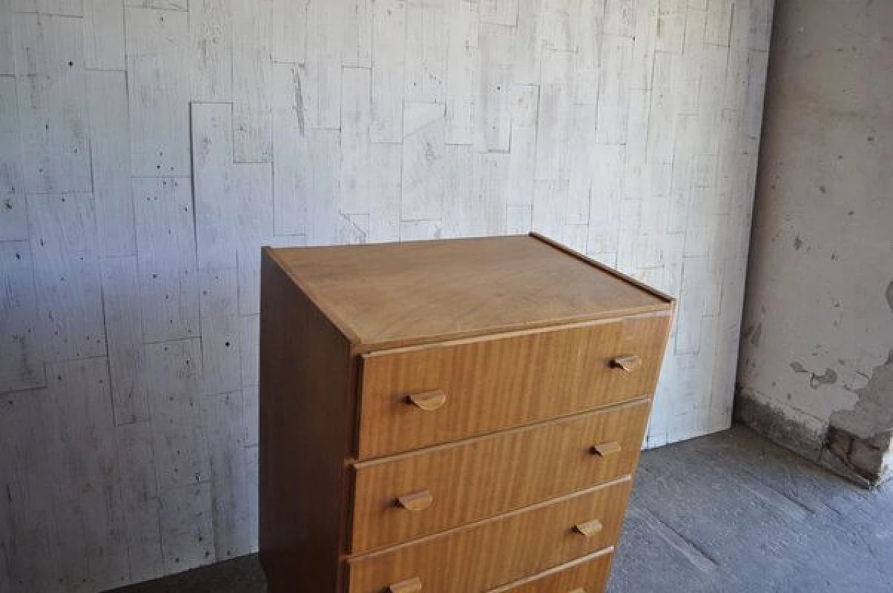 Scandinavian style chest of drawers in wood, 1960s 7