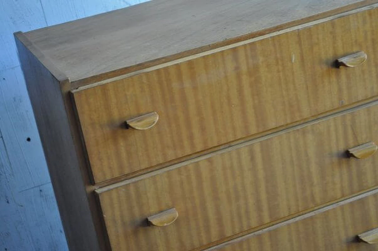 Scandinavian style chest of drawers in wood, 1960s 9