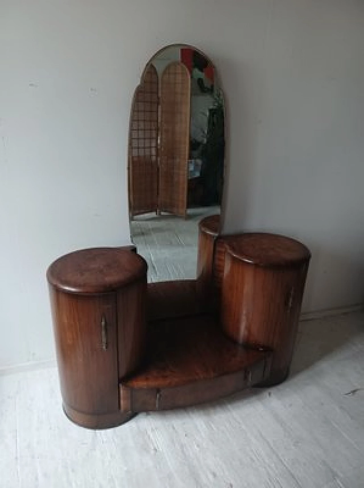 Art Deco dressing table with mirror by Shrager Brothers Masterpiece Furniture, 1930s 1