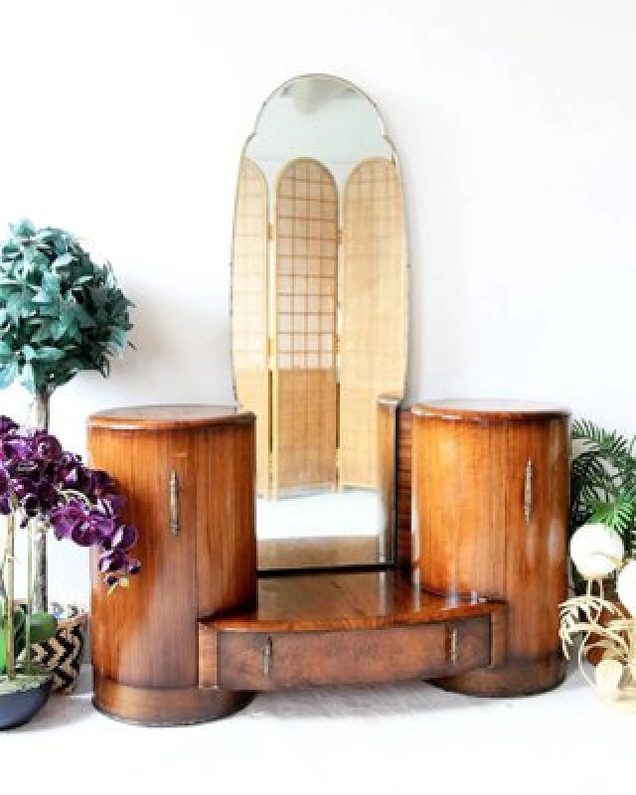 Art Deco dressing table with mirror by Shrager Brothers Masterpiece Furniture, 1930s 6