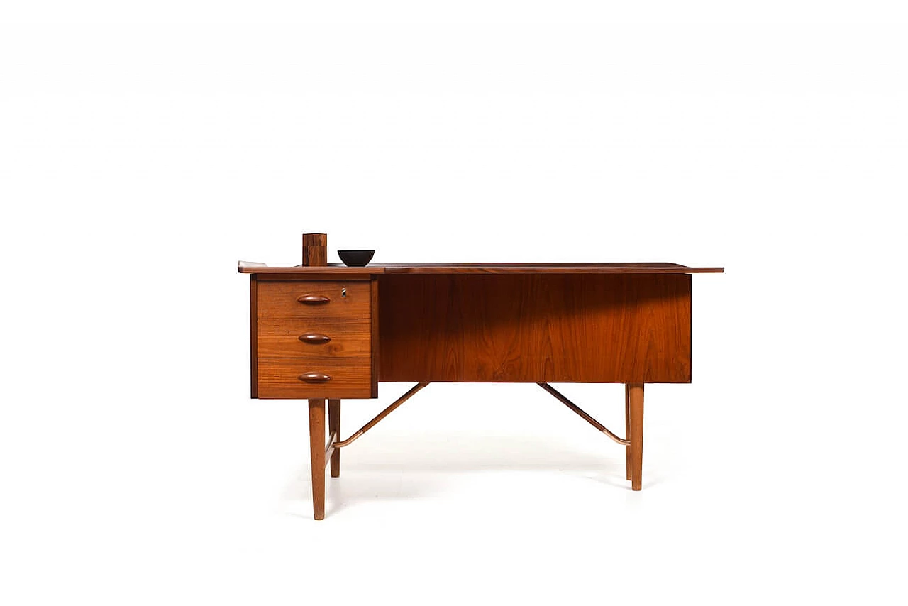 Boomerang desk manufactured by Peter Løvig Nielsen, 1950s 1