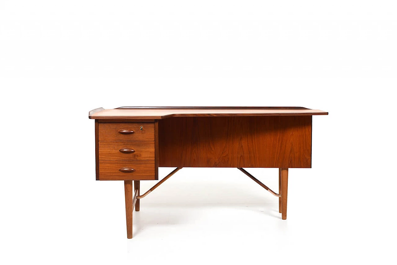 Boomerang desk manufactured by Peter Løvig Nielsen, 1950s 4