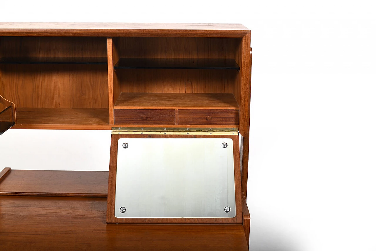 Chest of drawers with teak writing tabletop, 1950s 6