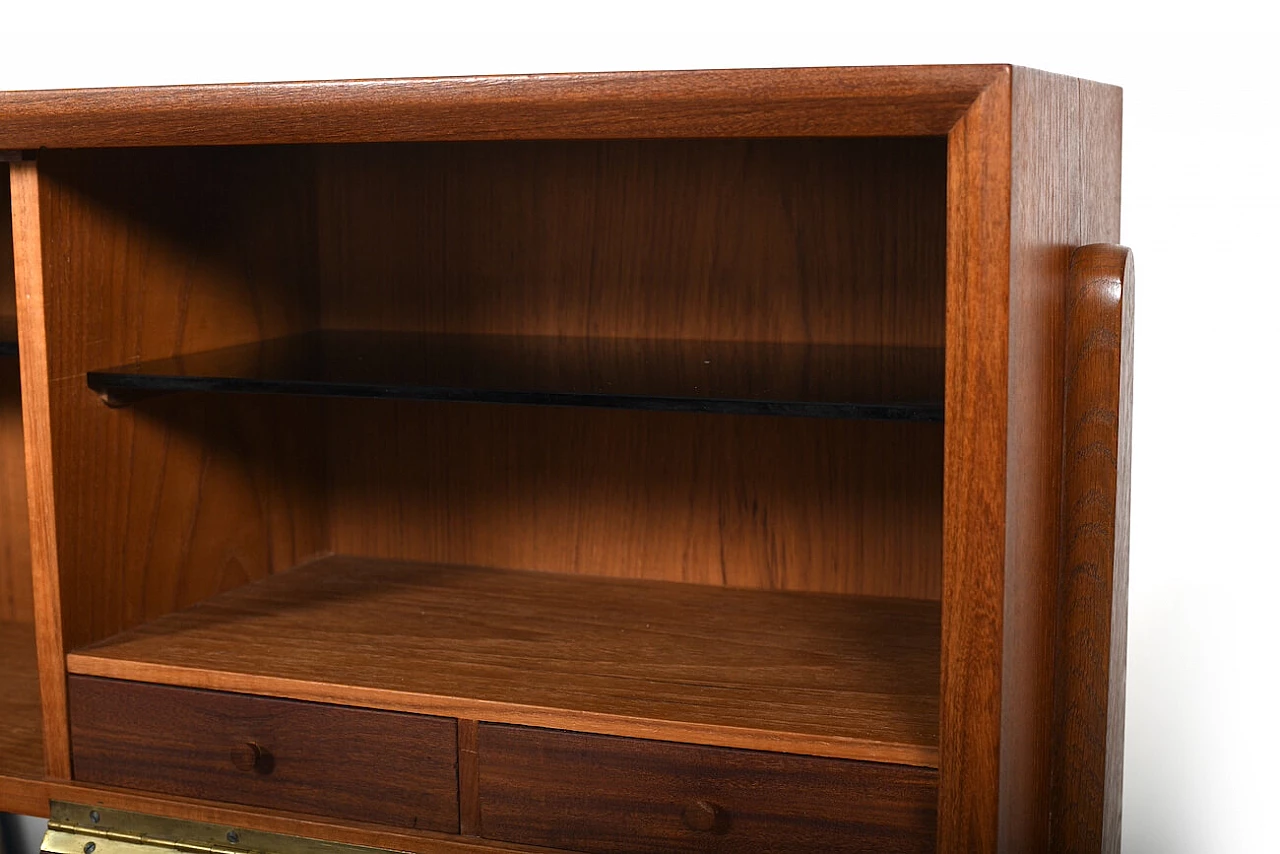 Chest of drawers with teak writing tabletop, 1950s 8