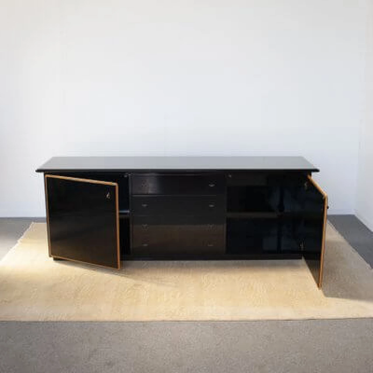 Black lacquered sideboard by Pierre Cardin, 1970s 3