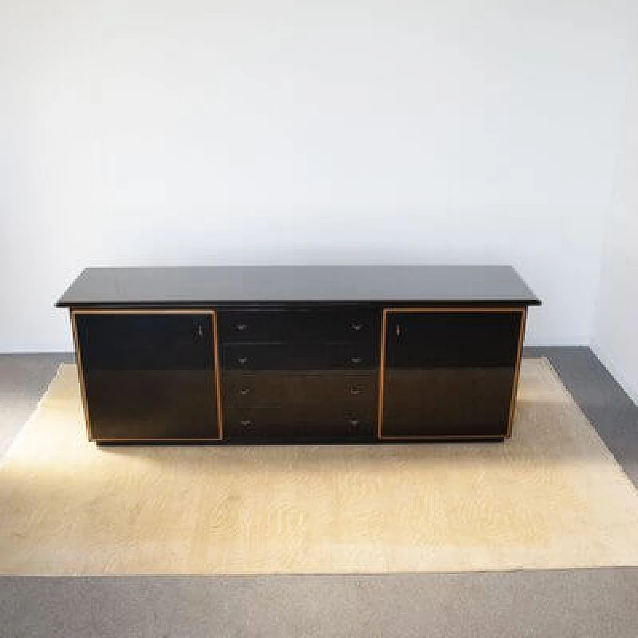 Black lacquered sideboard by Pierre Cardin, 1970s 5