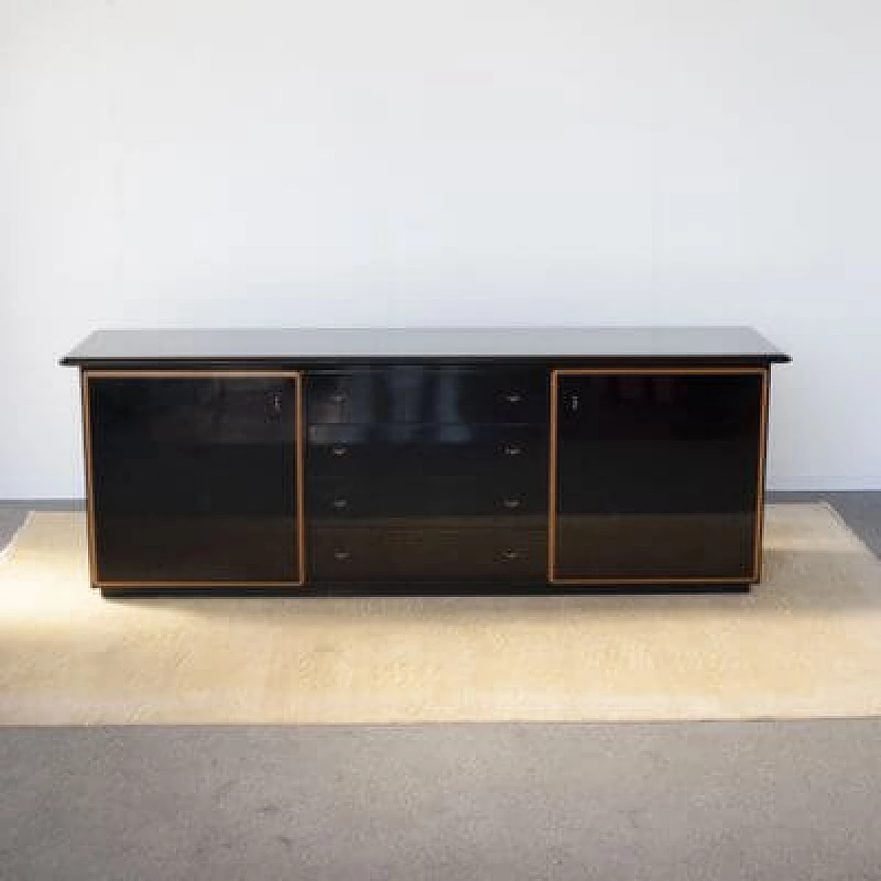 Black lacquered sideboard by Pierre Cardin, 1970s 8