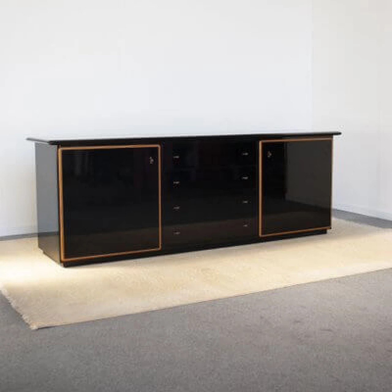 Black lacquered sideboard by Pierre Cardin, 1970s 9