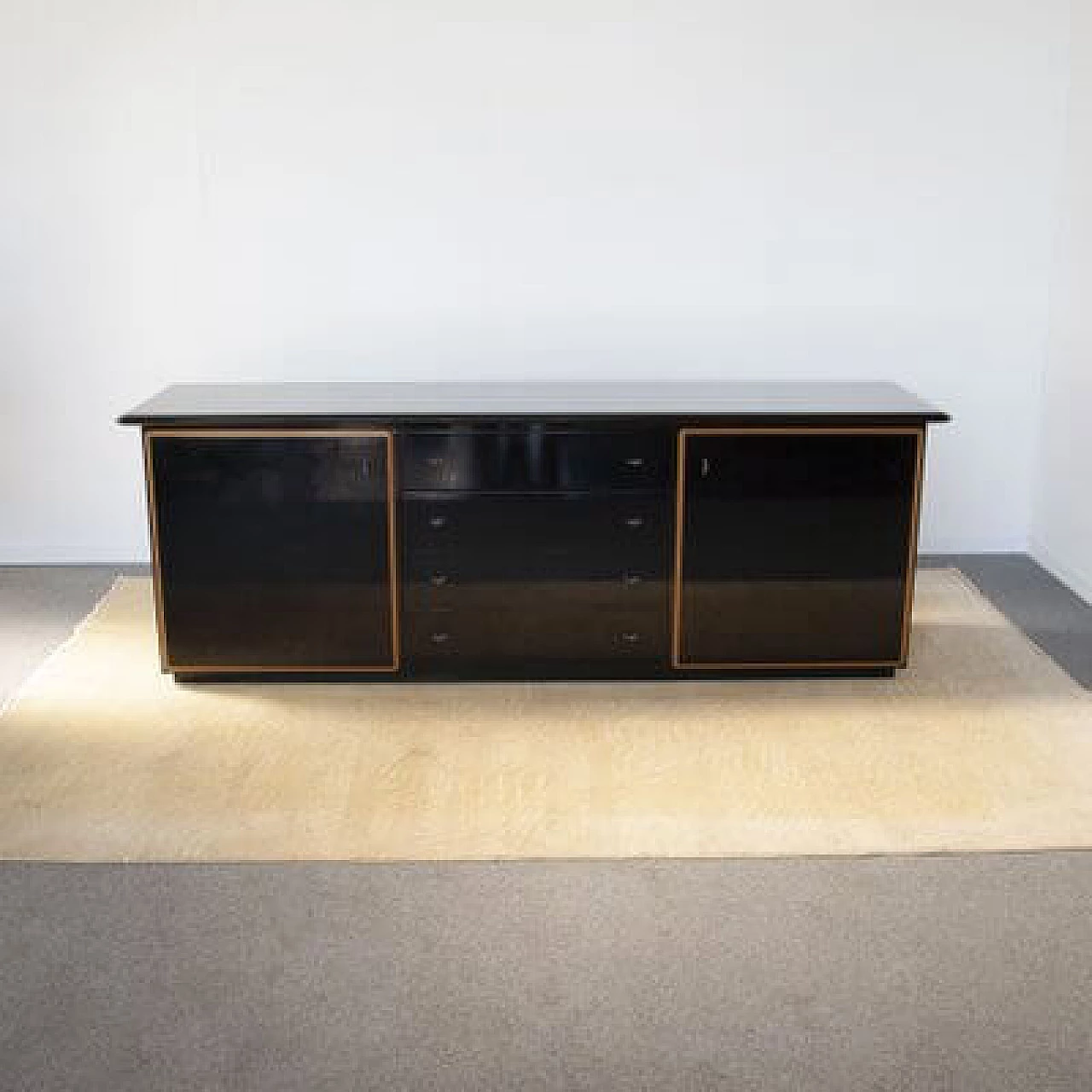 Black lacquered sideboard by Pierre Cardin, 1970s 13