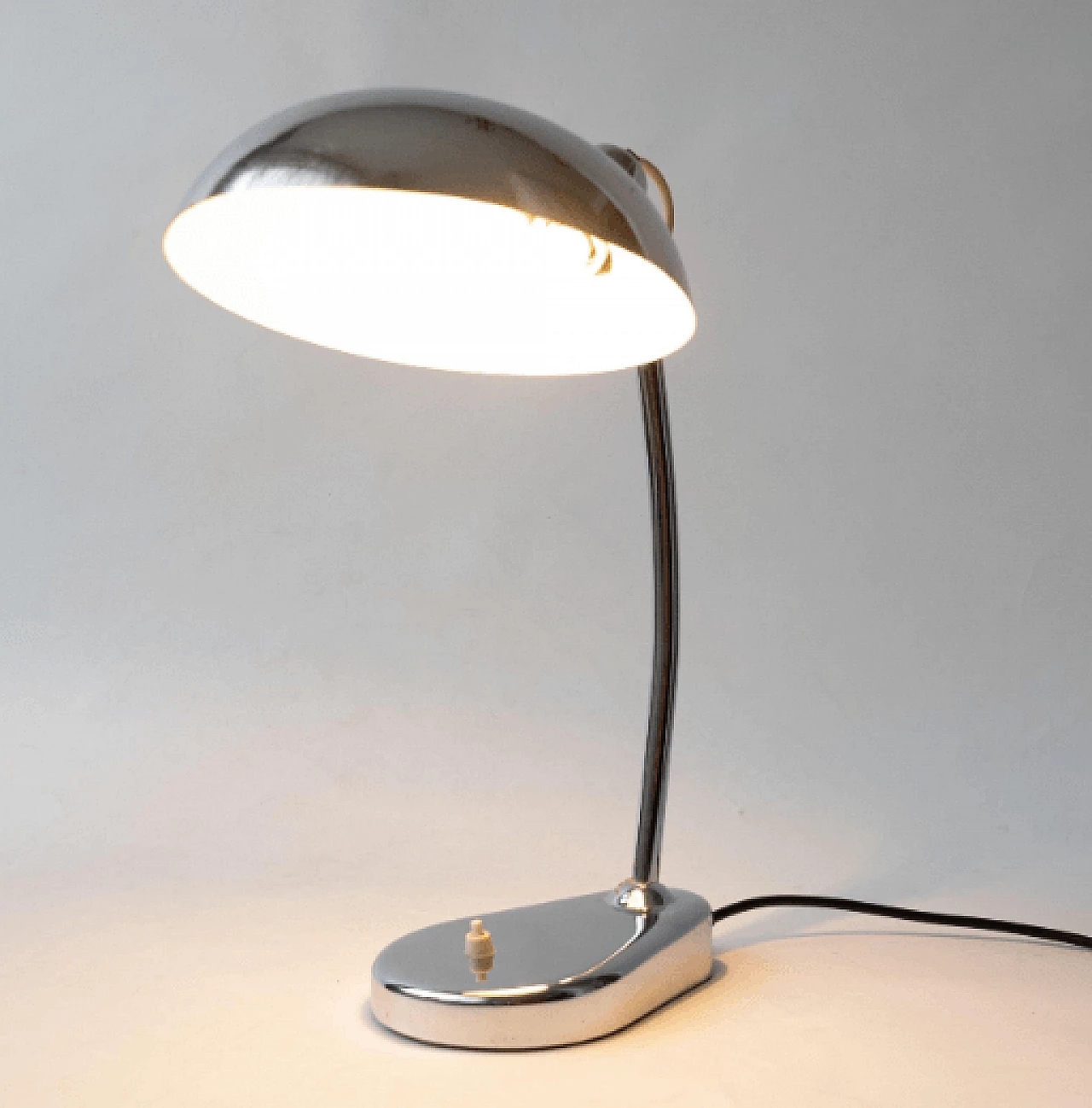 Ministeriale table lamp in metal by Seminara, 1960s 5