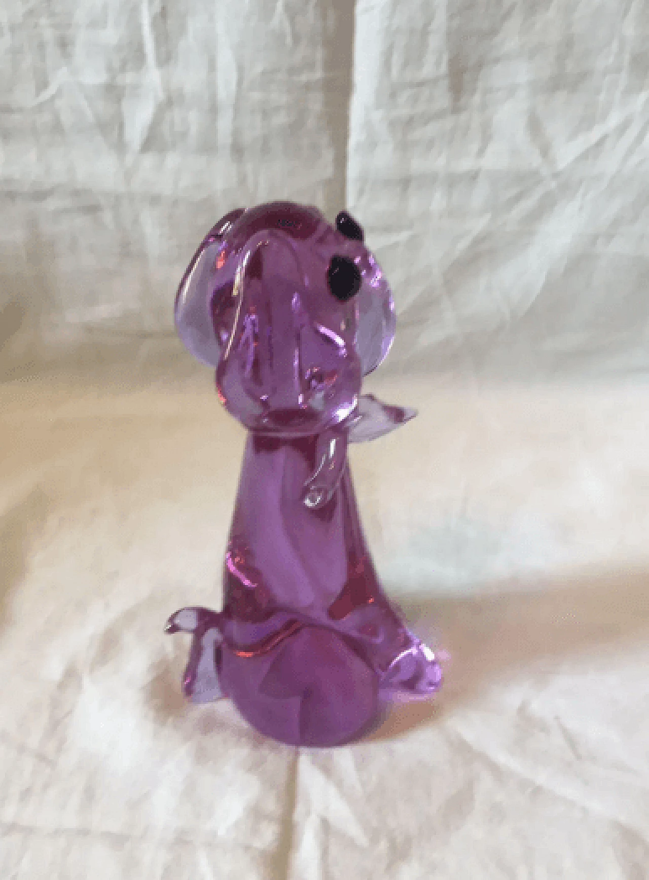 Purple dog, Murano glass pop art sculpture, 1990s 4