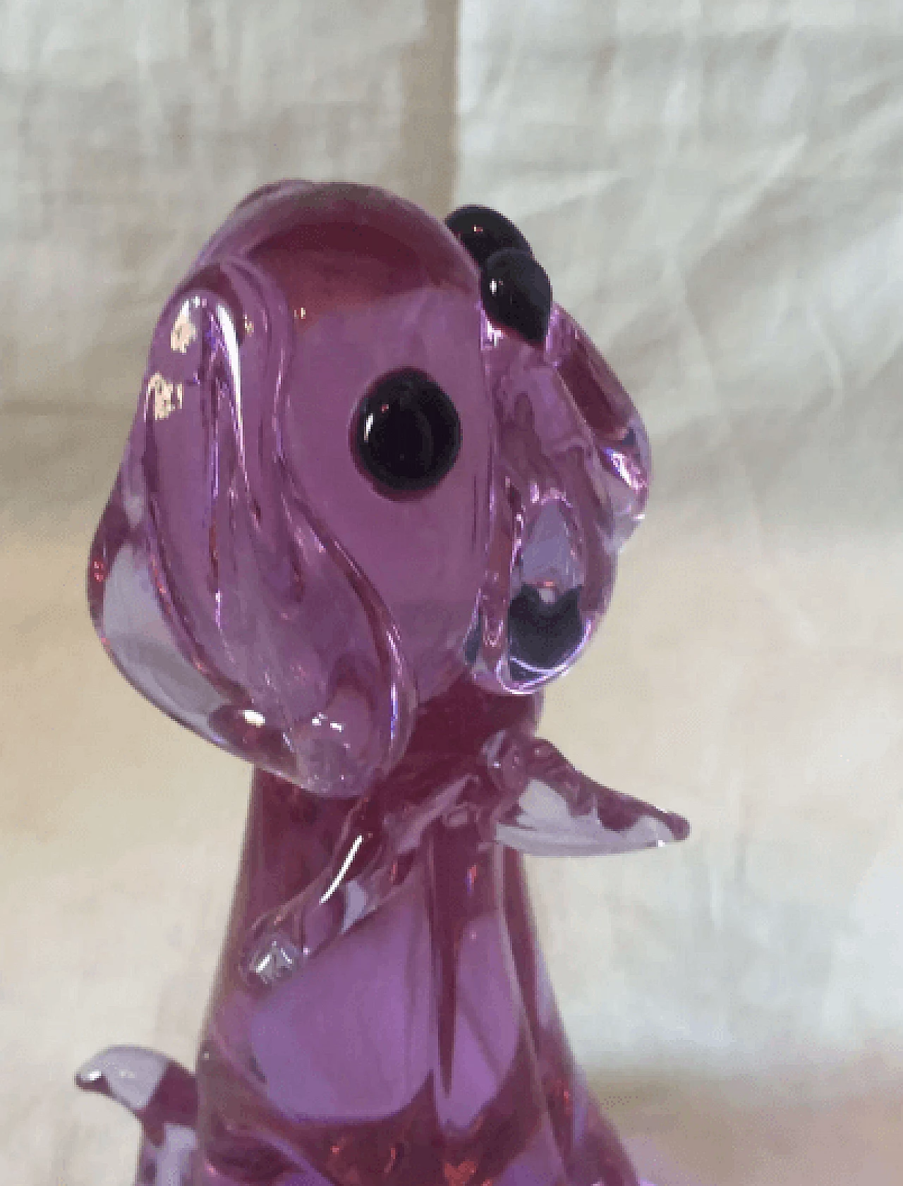 Purple dog, Murano glass pop art sculpture, 1990s 6