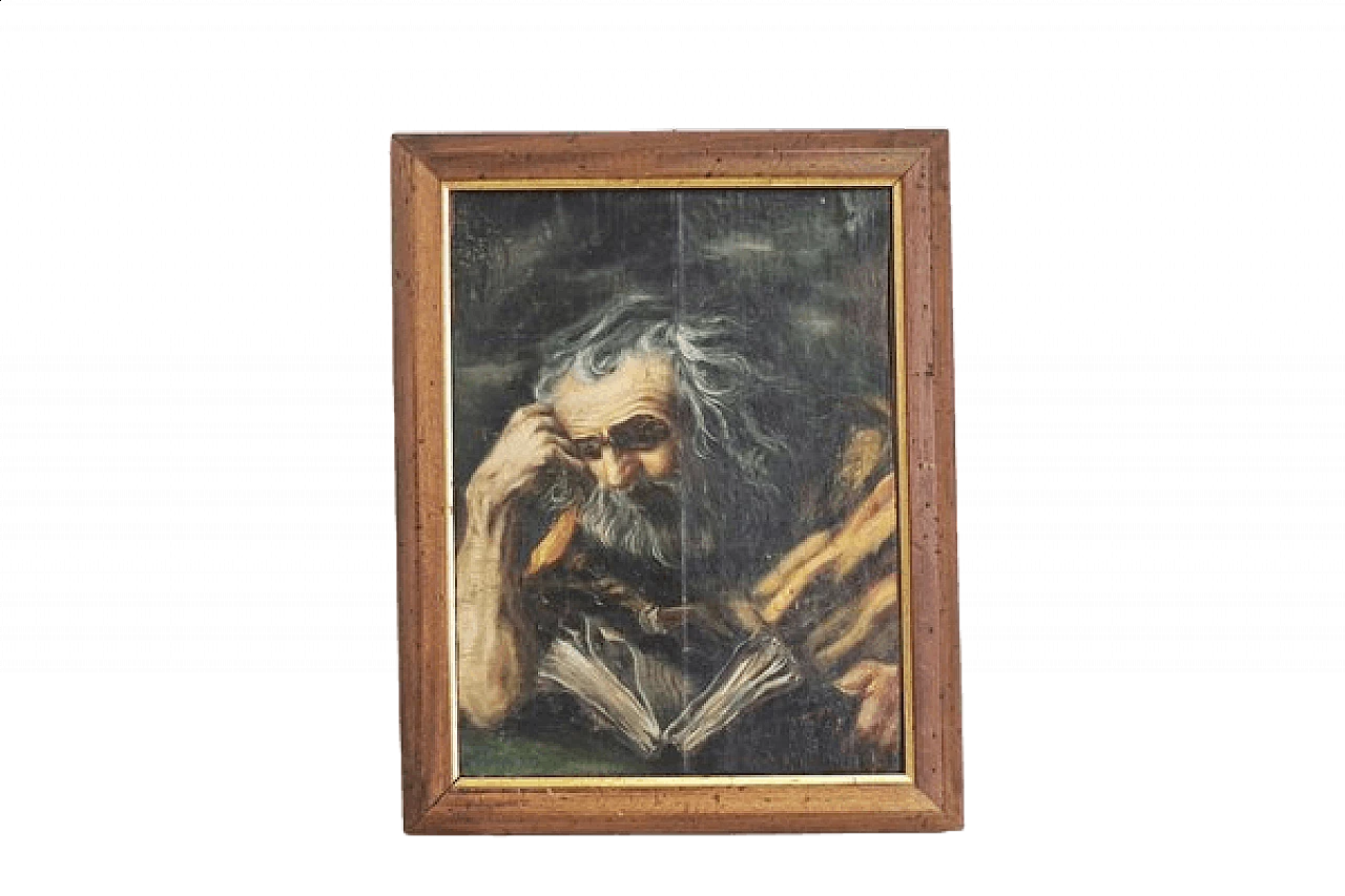 St. Jerome in meditation, oil painting on canvas, 1950s 1407007