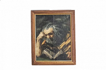 St. Jerome in meditation, oil painting on canvas, 1950s